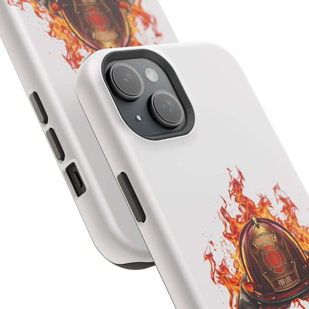 Firefighter Helmet Flames Phone Case — Station 117 Magnetic Impact-Resistant Case