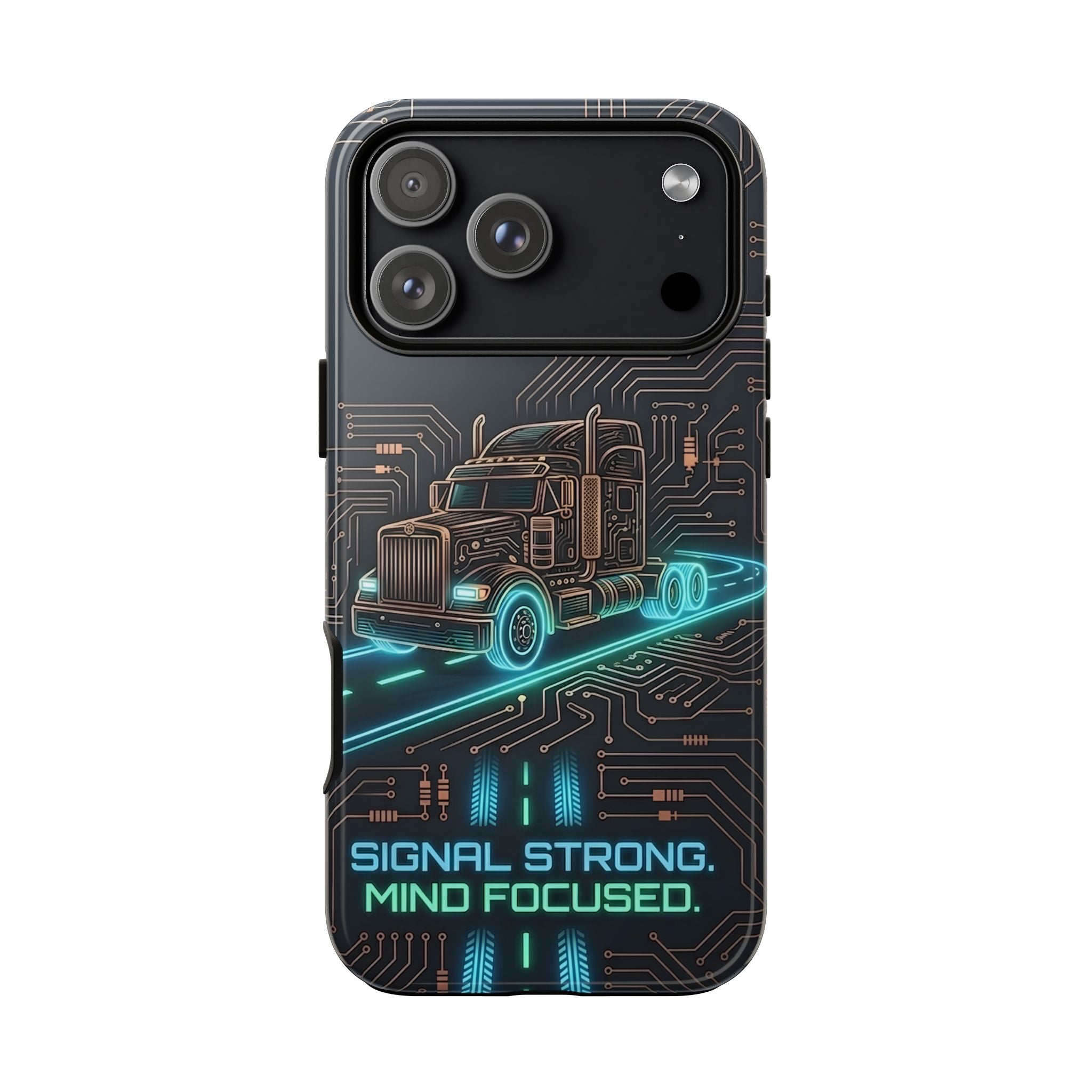 Truck Driver Gamer Phone Case — “Real Life. No Pause Button.”