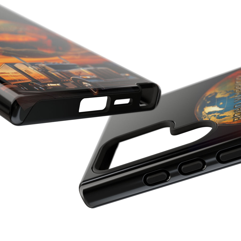 Truck Driver Phone Case — 'Global Road Warrior' Semi Truck Globe Tough Phone Cover