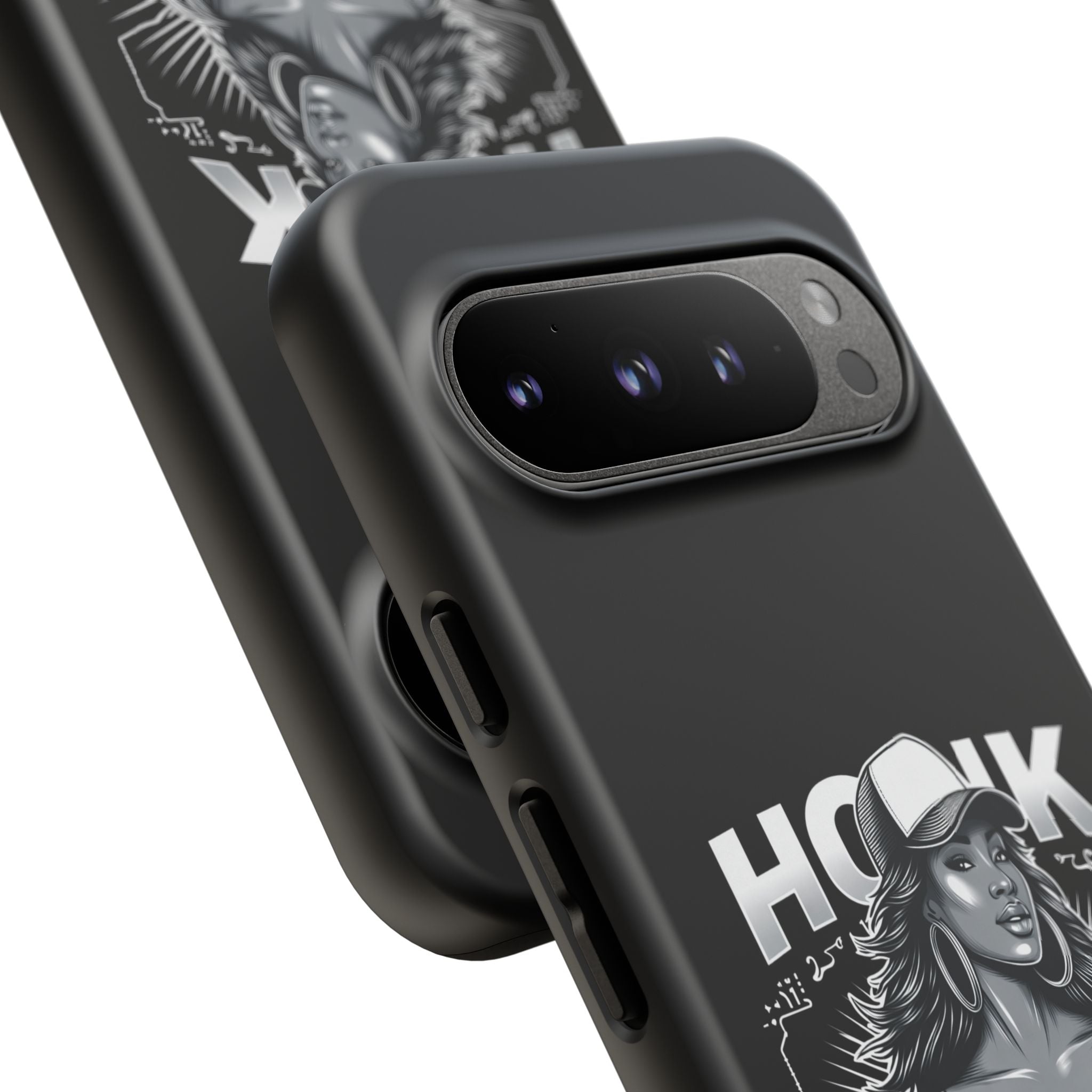 Phone Case — 'Honk' Trucker Girl Retro Semi Truck Protective Case