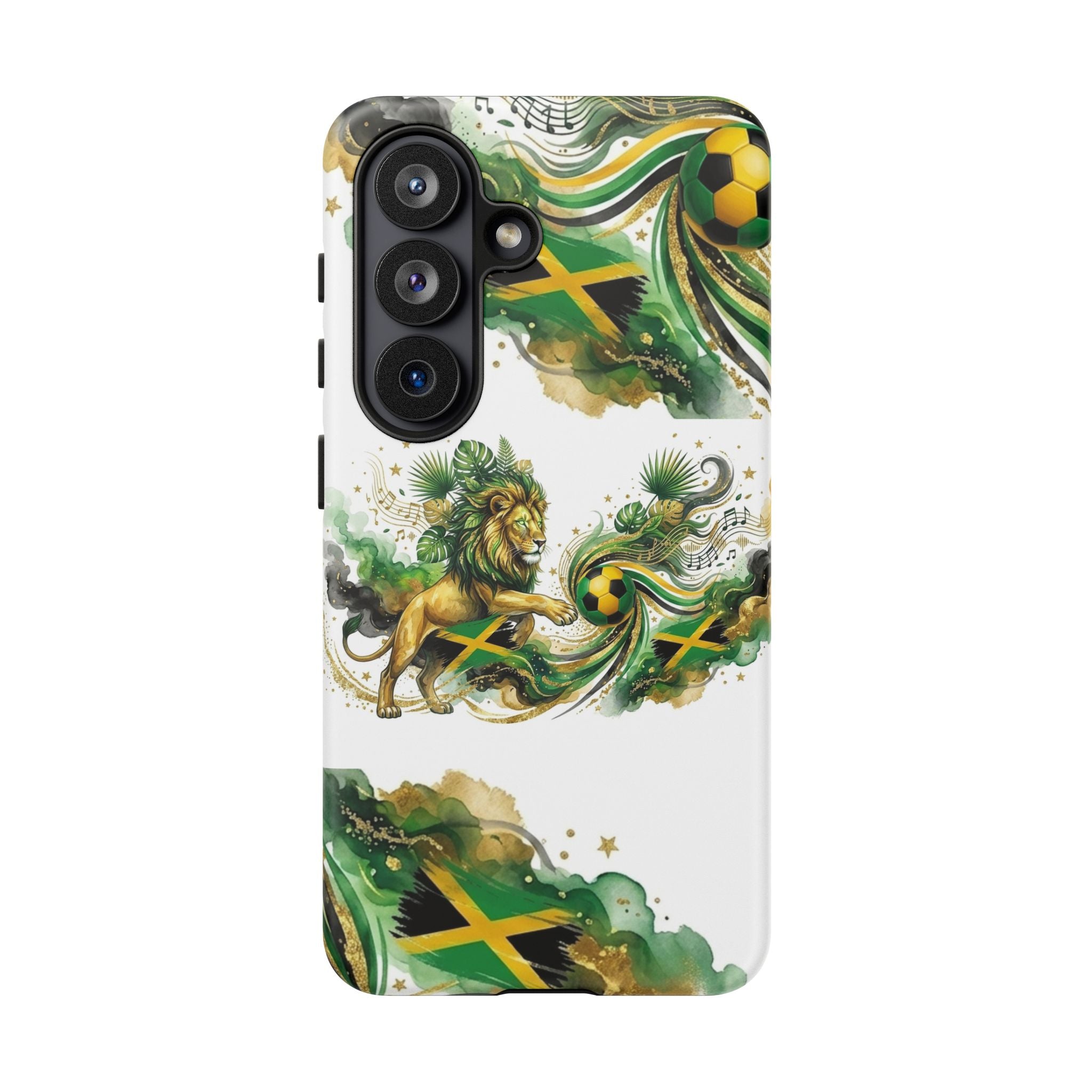 Jamaica Lion Phone Case — Jamaican Flag Rasta Protective Tough Case