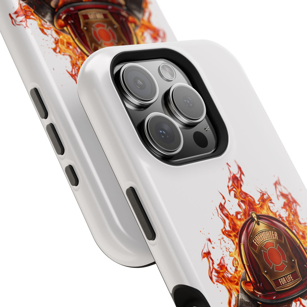 Firefighter Helmet Flames Phone Case — Station 117 Magnetic Impact-Resistant Case