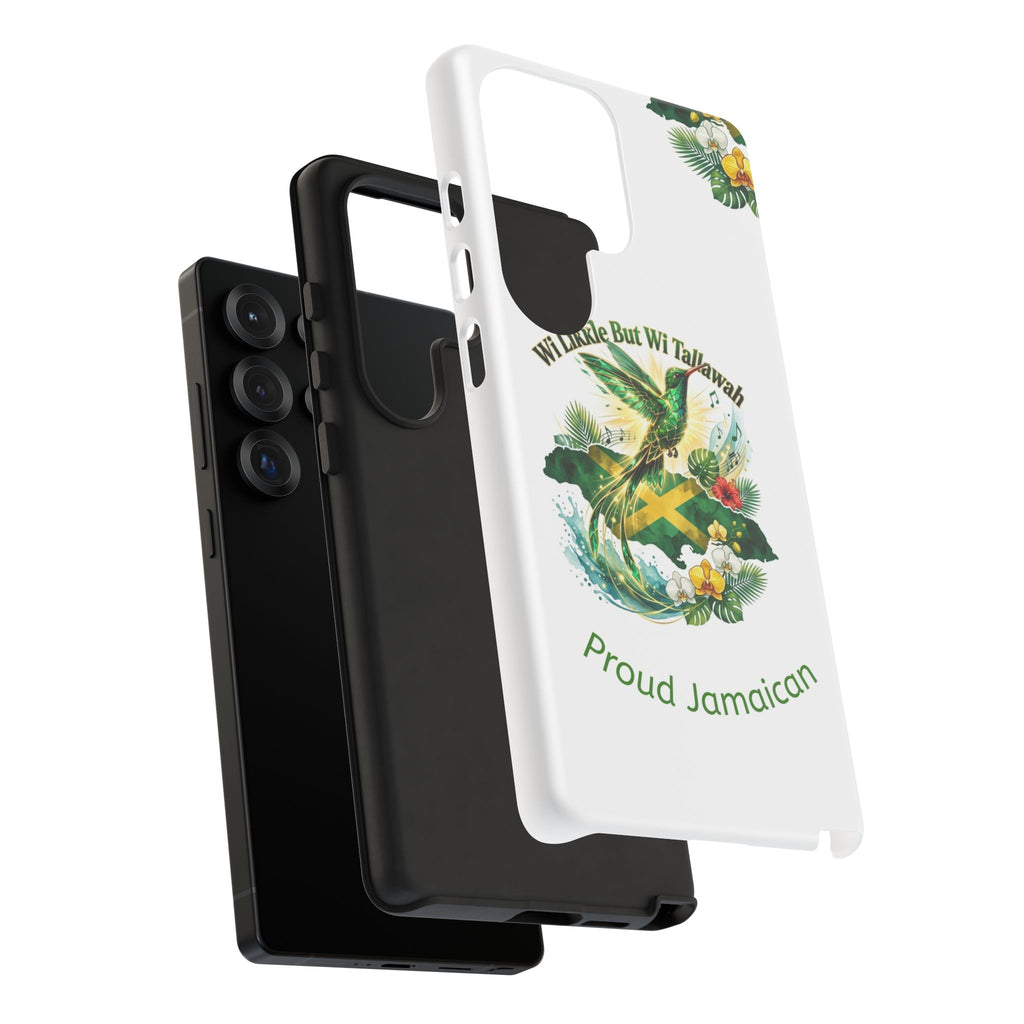 Jamaica Hummingbird Phone Case — “Wi Likkle But Wi Tallawah” Tropical Protective Cover