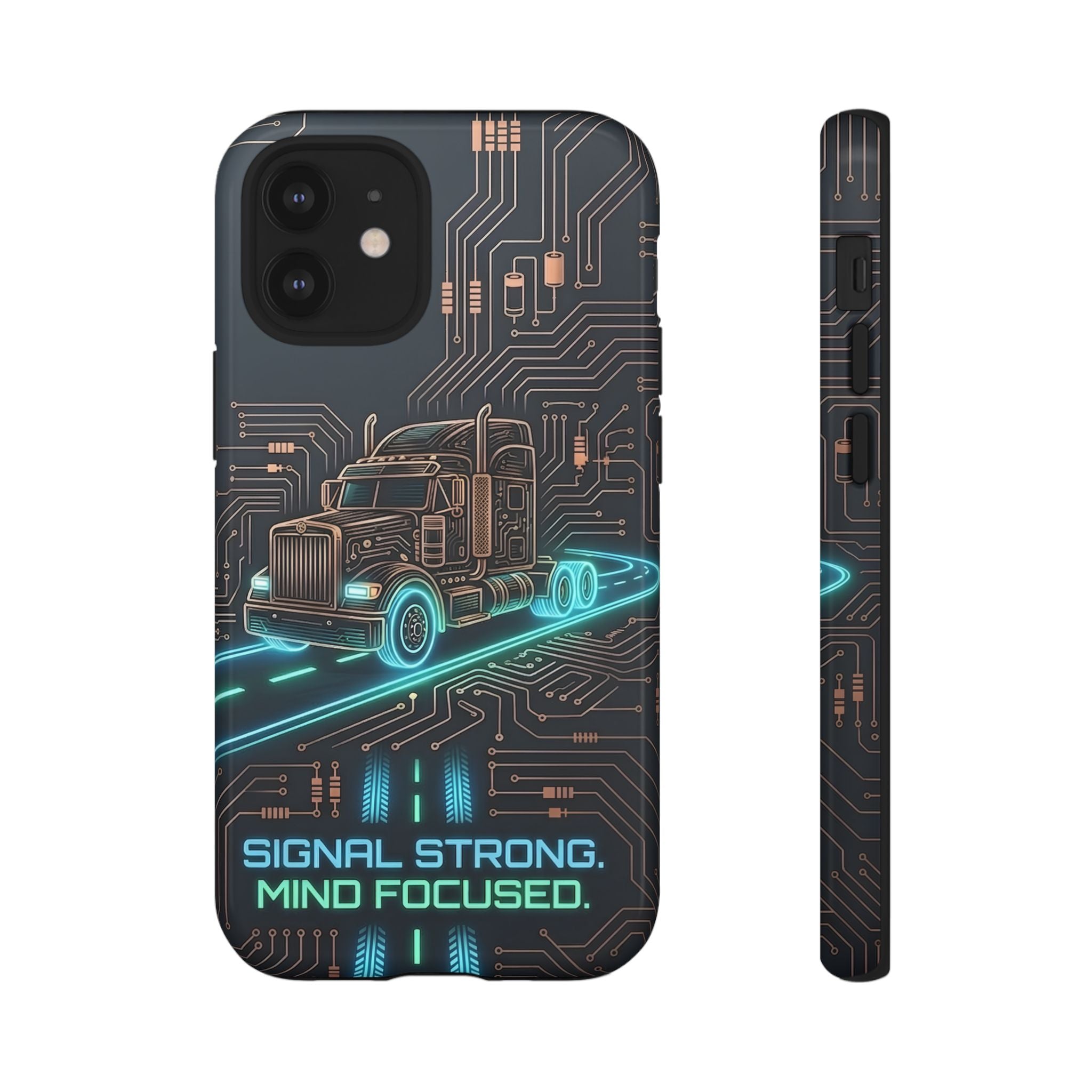 Truck Driver Gamer Phone Case — “Real Life. No Pause Button.”