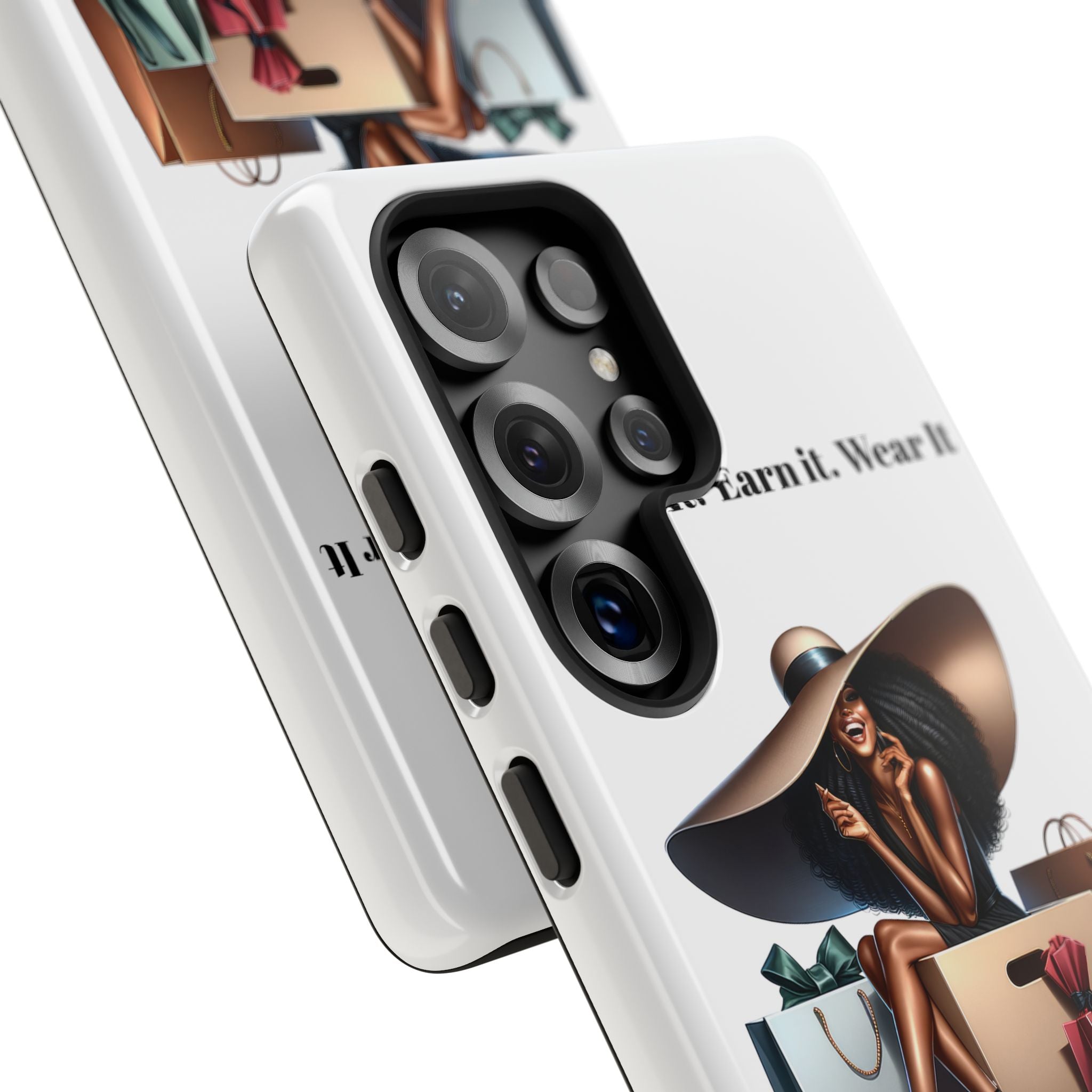 Phone Case - "Manifest It. Earn It. Wear It." Chic Shopper Design