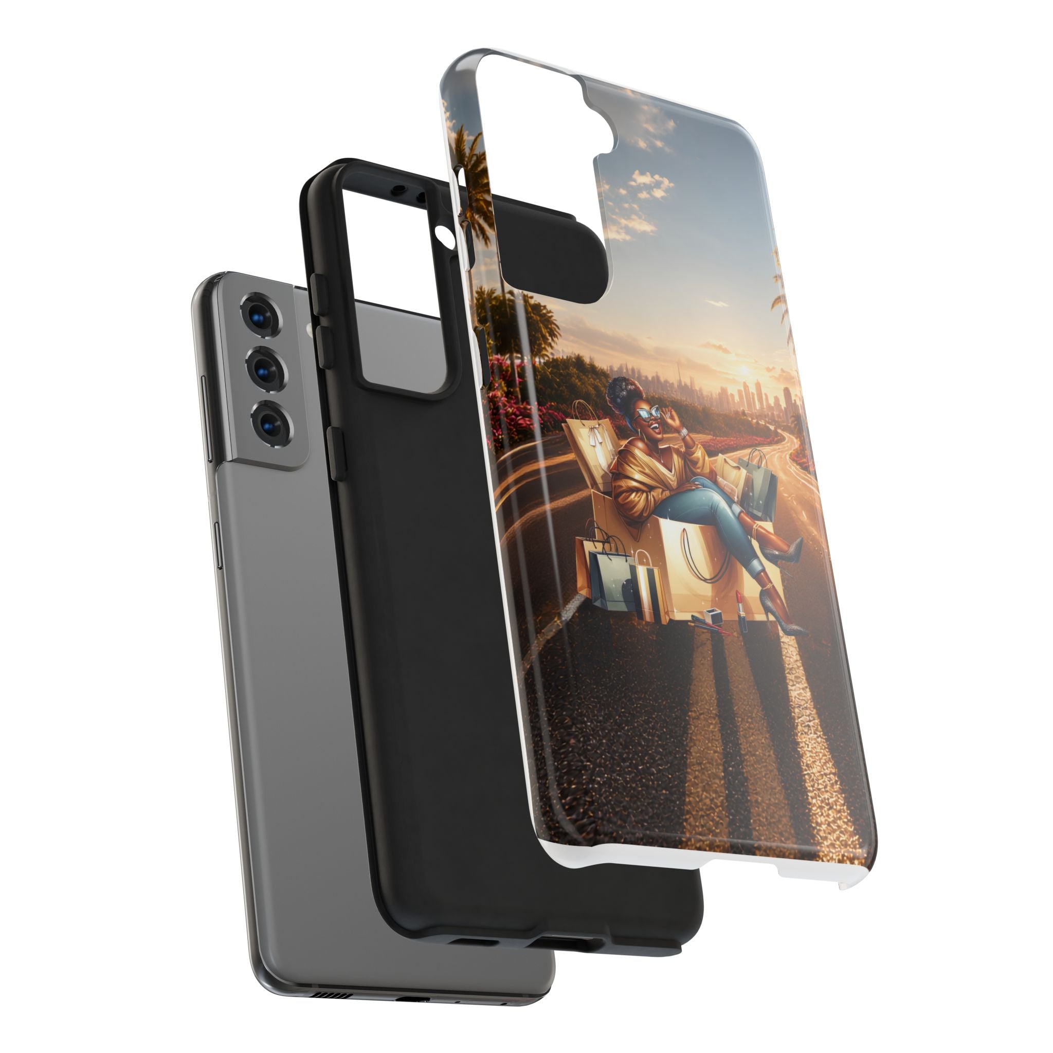 Sunset Roadtrip Tough Phone Case — Relaxed Traveler Design