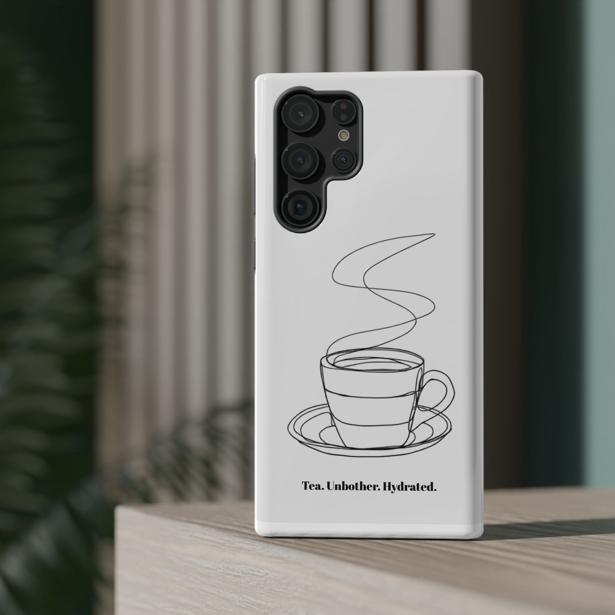 Tea Unbothered Hydrated Phone Case — Impact-Resistant