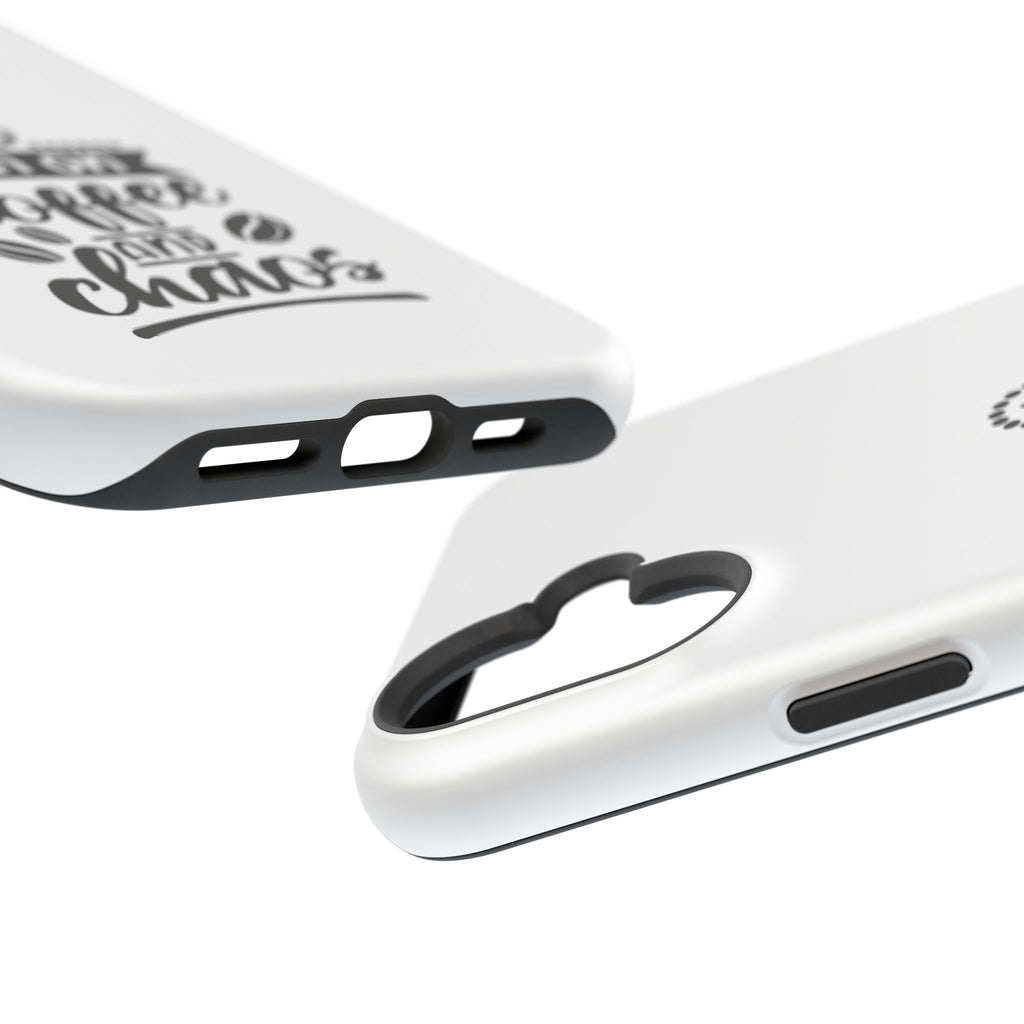 Phone Case — "Run on Coffee and Chaos" Impact-Resistant Protective Cover