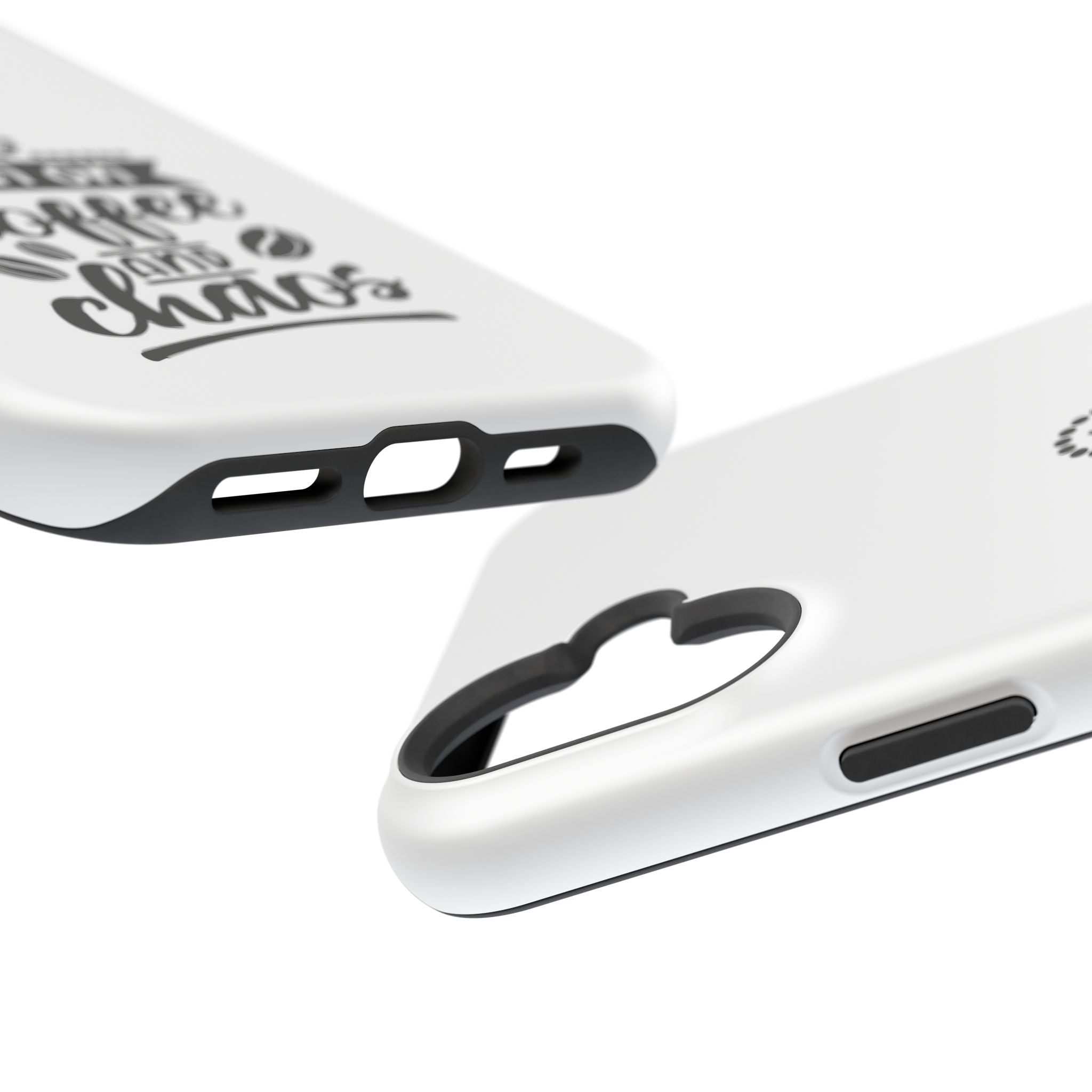 Phone Case — "Run on Coffee and Chaos" Impact-Resistant Protective Cover