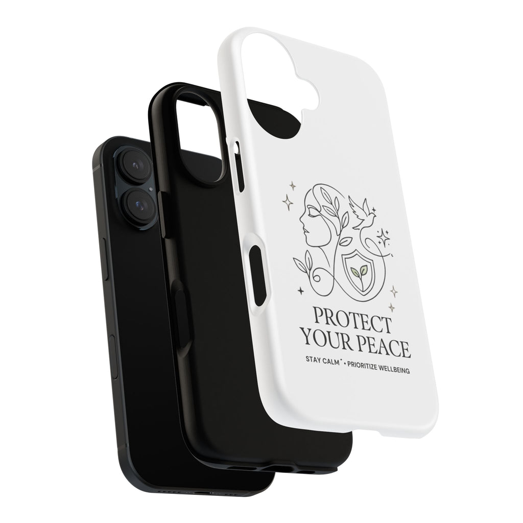 Protect Your Peace Phone Case – Minimalist Wellness iPhone Cover