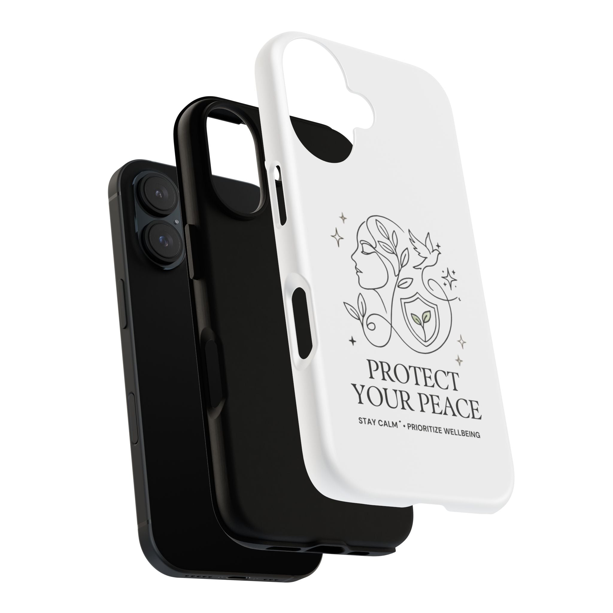 Protect Your Peace Phone Case – Minimalist Wellness iPhone Cover