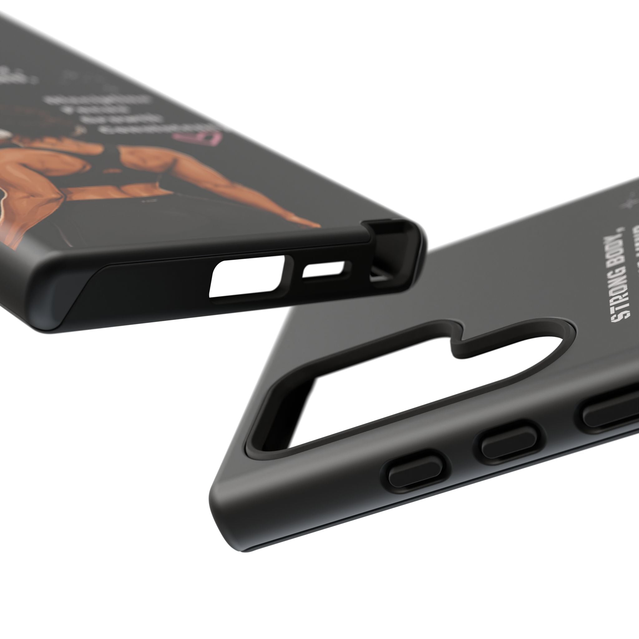 Strong Body, Strong Mind Phone Case — Motivational Fitness Protective Case