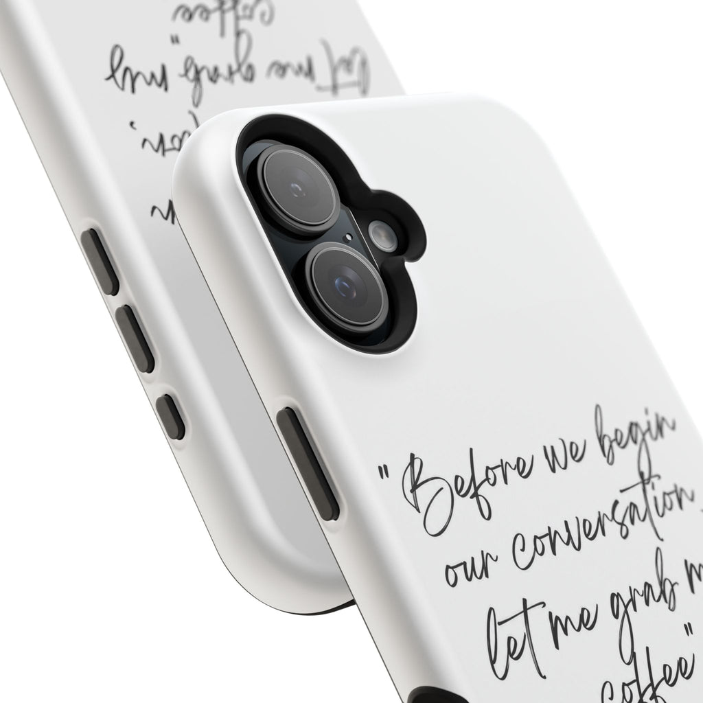 Coffee Quote Magnetic Impact-Resistant Phone Case