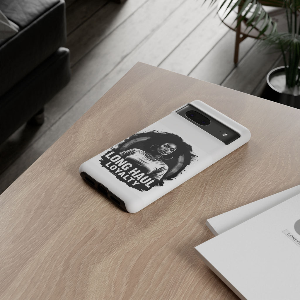 Phone Case — "Long Haul Loyalty" Black & White Portrait Protective Case