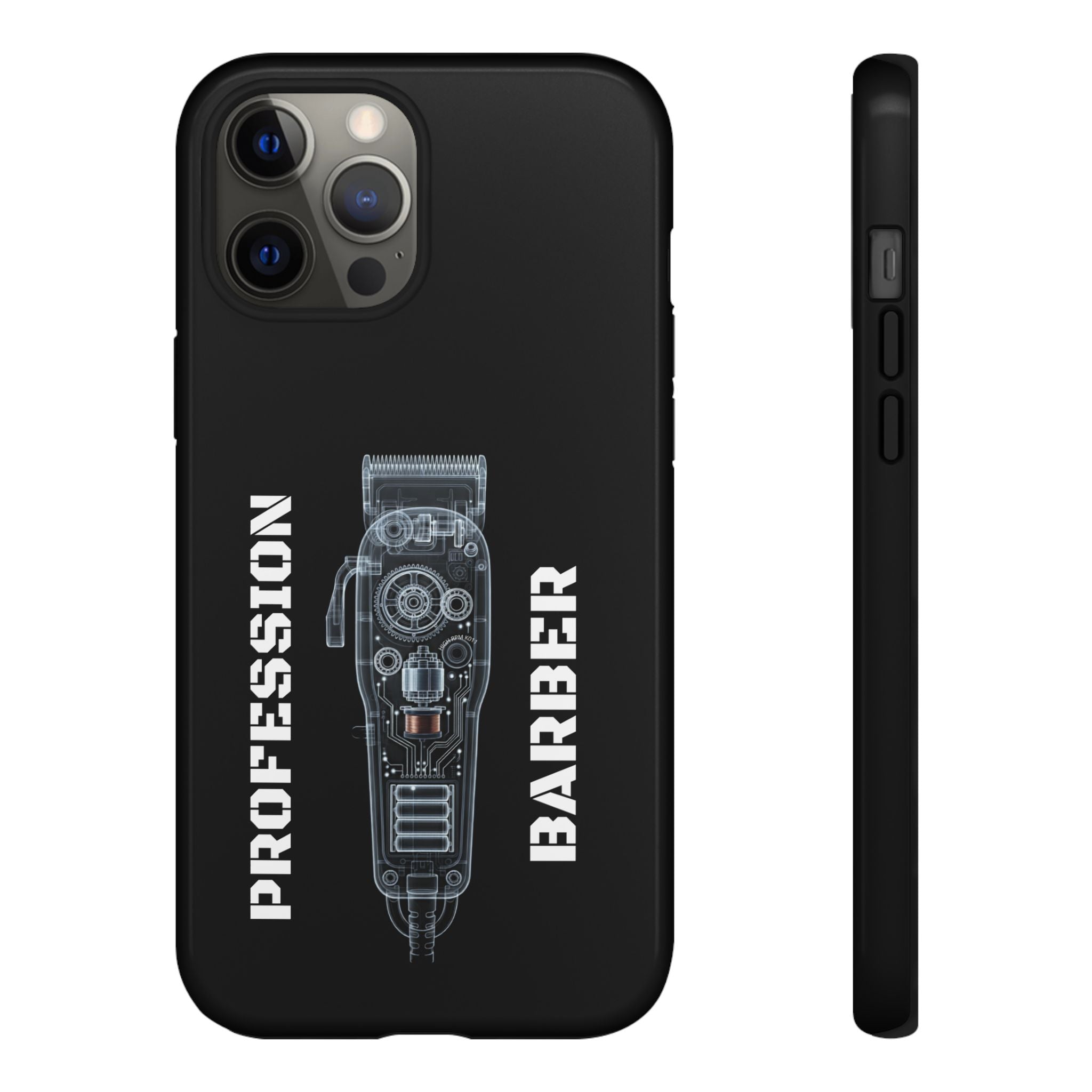 Barber Clip Cord X‑Ray Tough Phone Case – Professional Barber Gift