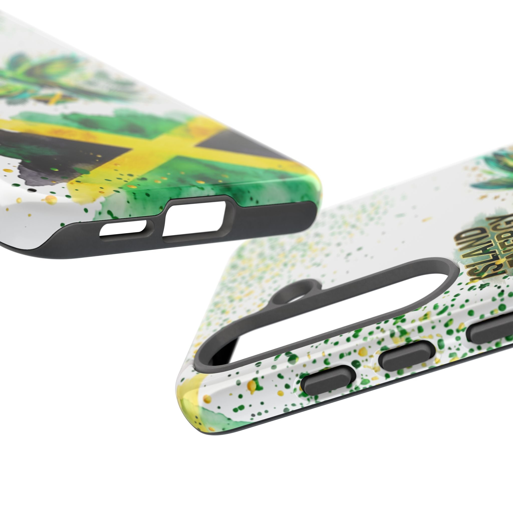 Island Energy Tough Phone Case — Colorful Hummingbird & Tropical Sunset Protective Cover