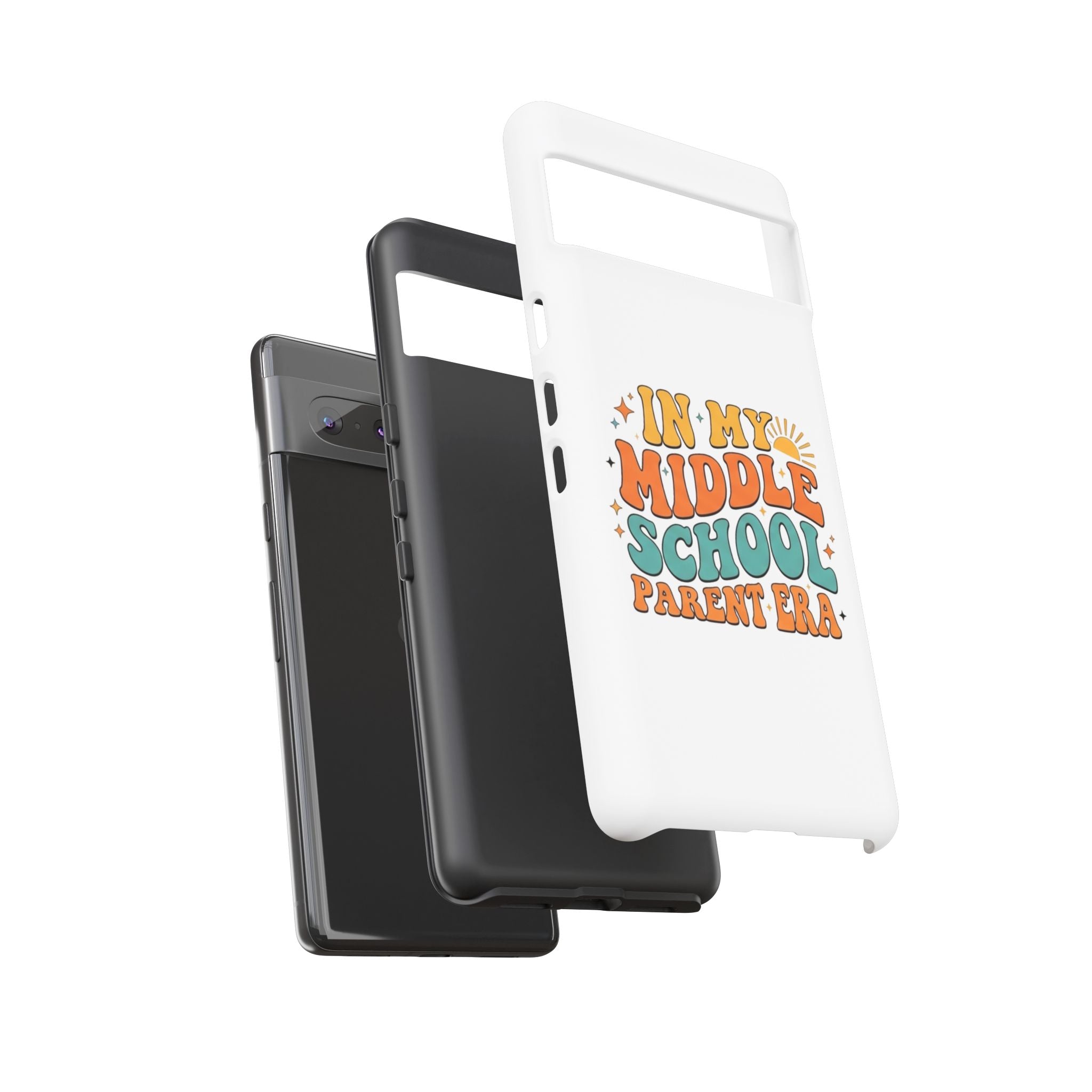 Middle School Parent Phone Case — "In My Middle School Parent Era" Retro Design