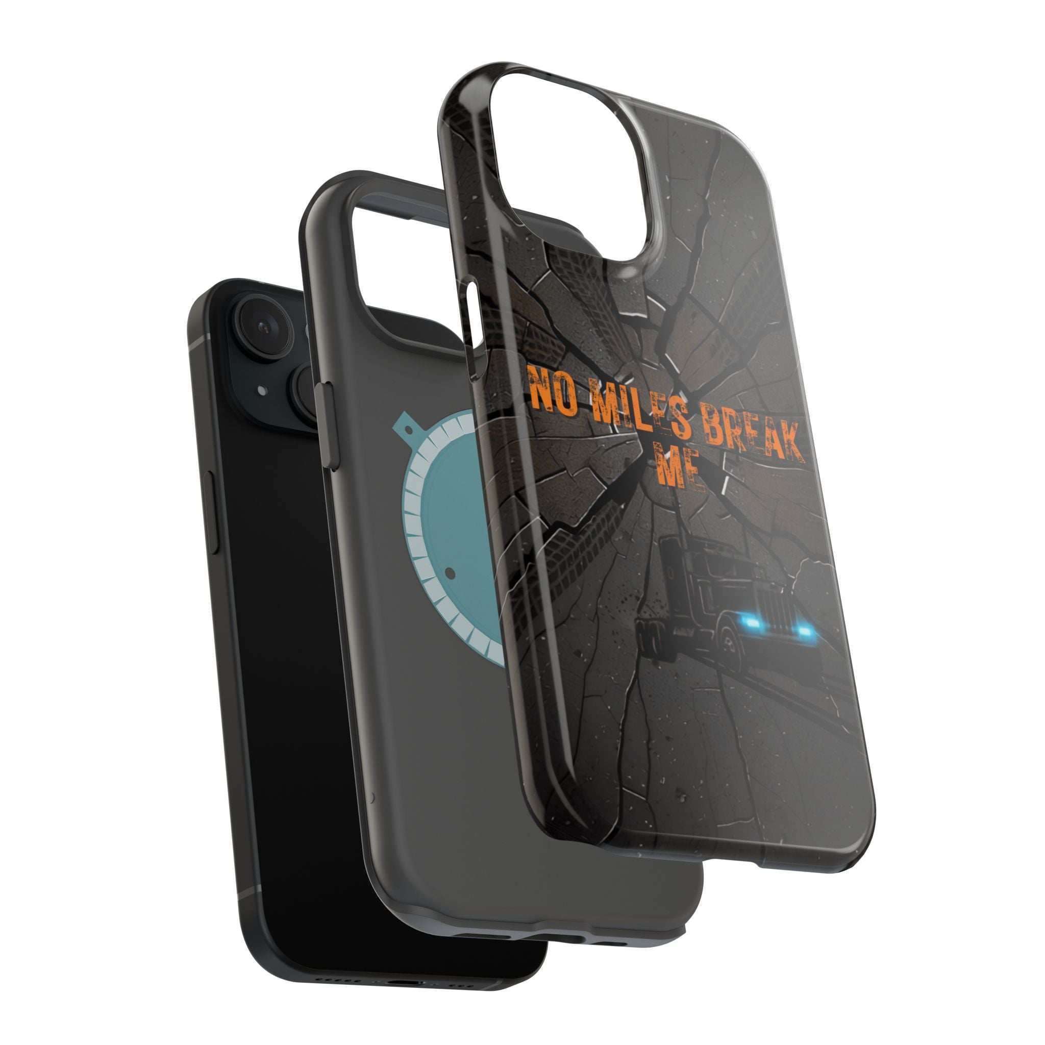 Phone Case — Fiery Semi Truck Magnetic Impact-Resistant Case