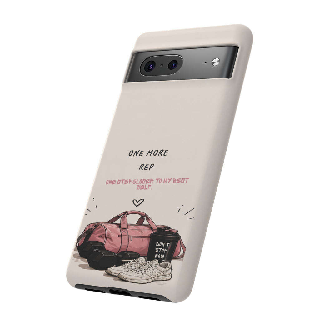 Gym Phone Case — "One More Rep" Workout Duffle & Sneakers Protective Case