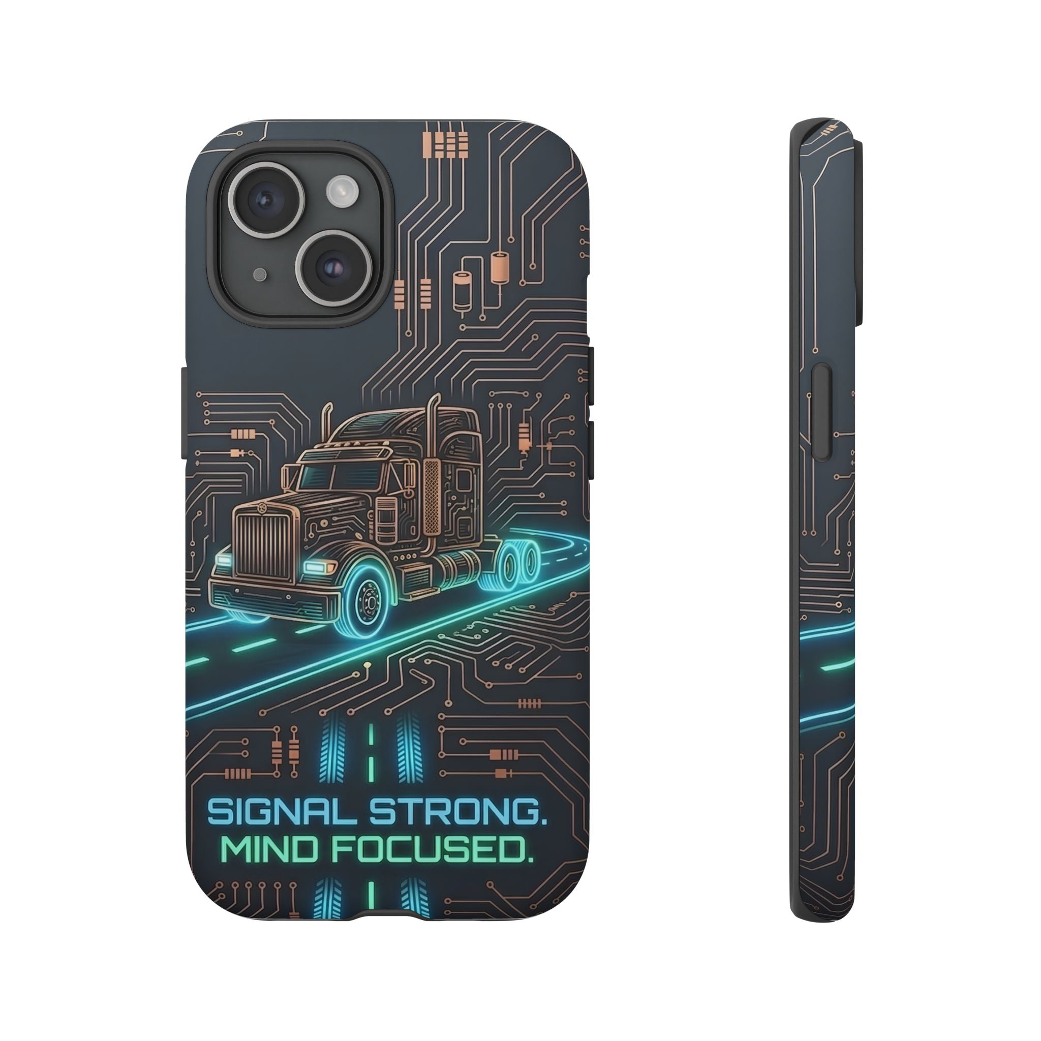 Truck Driver Gamer Phone Case — “Real Life. No Pause Button.”