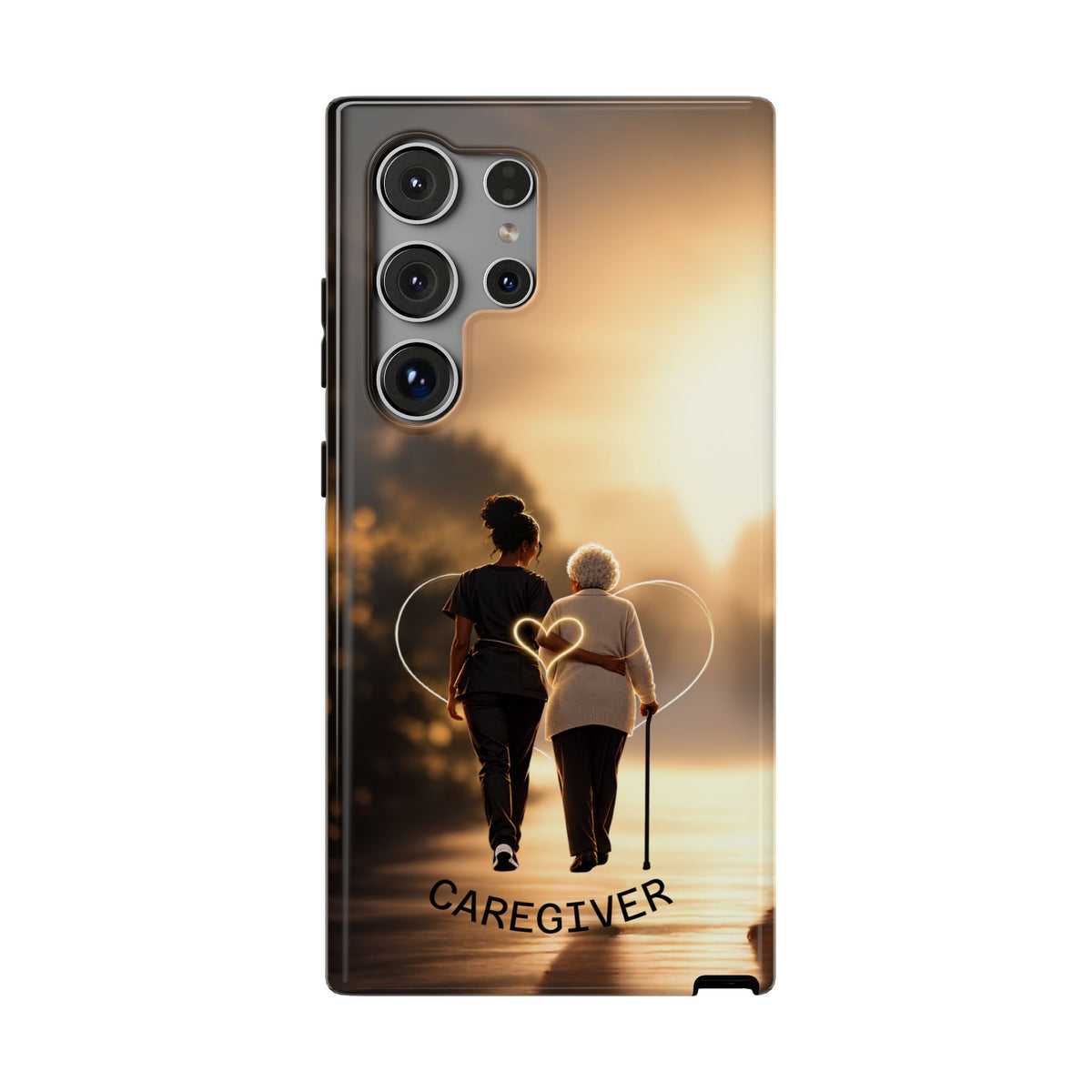 Caregiver Phone Case — Impact-Resistant Protective Case with Heart Design