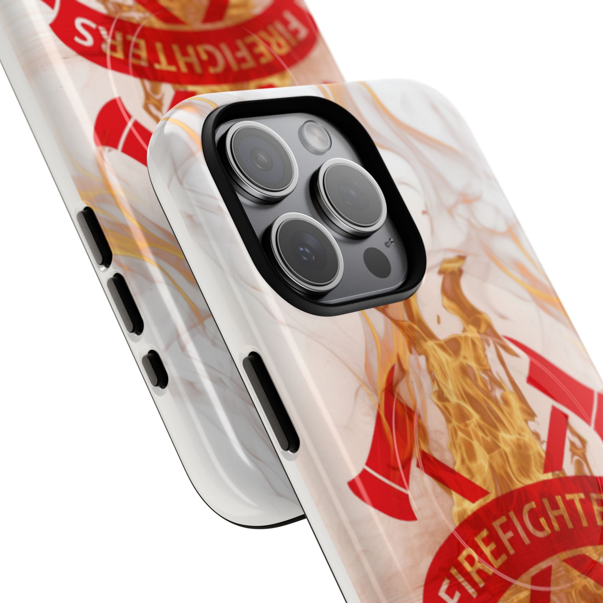 Firefighter Emblem Tough Magnetic Phone Case — Flame Design