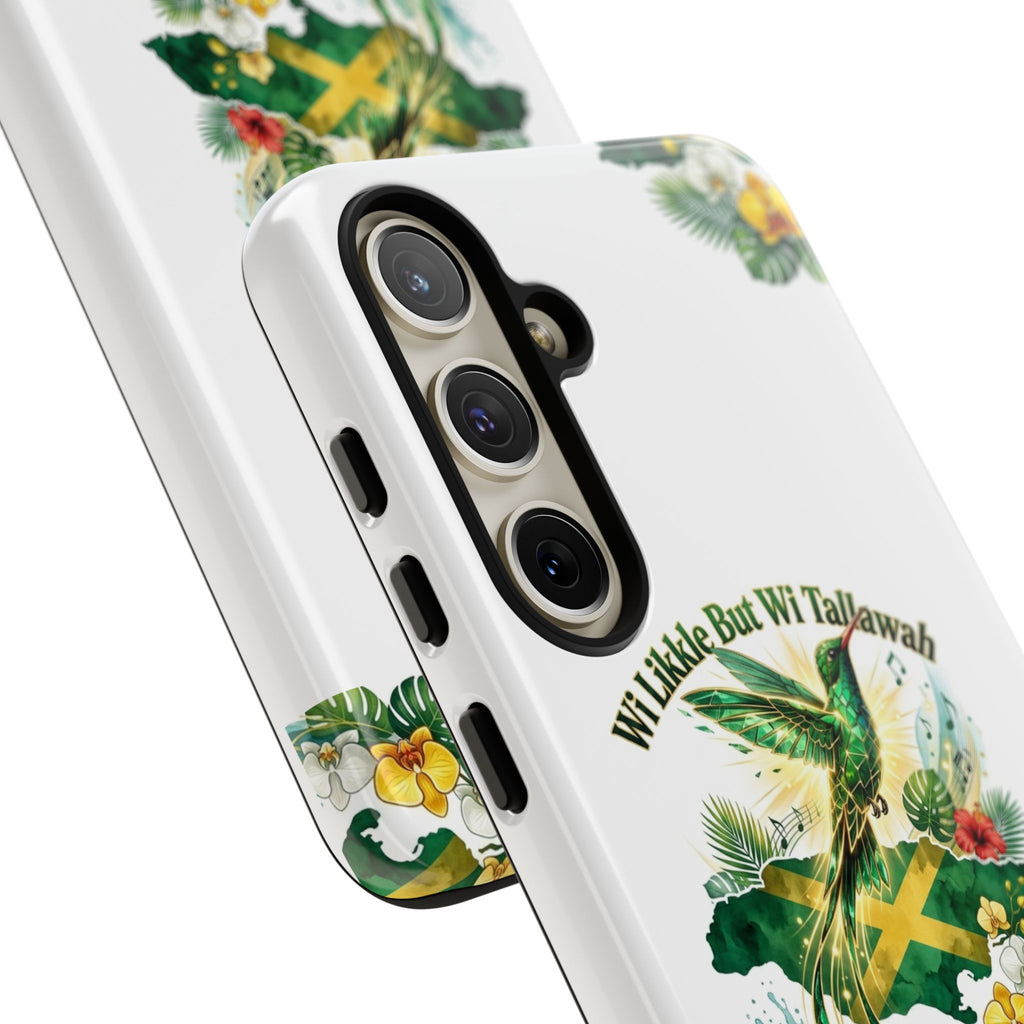 Jamaica Hummingbird Phone Case — “Wi Likkle But Wi Tallawah” Tropical Protective Cover