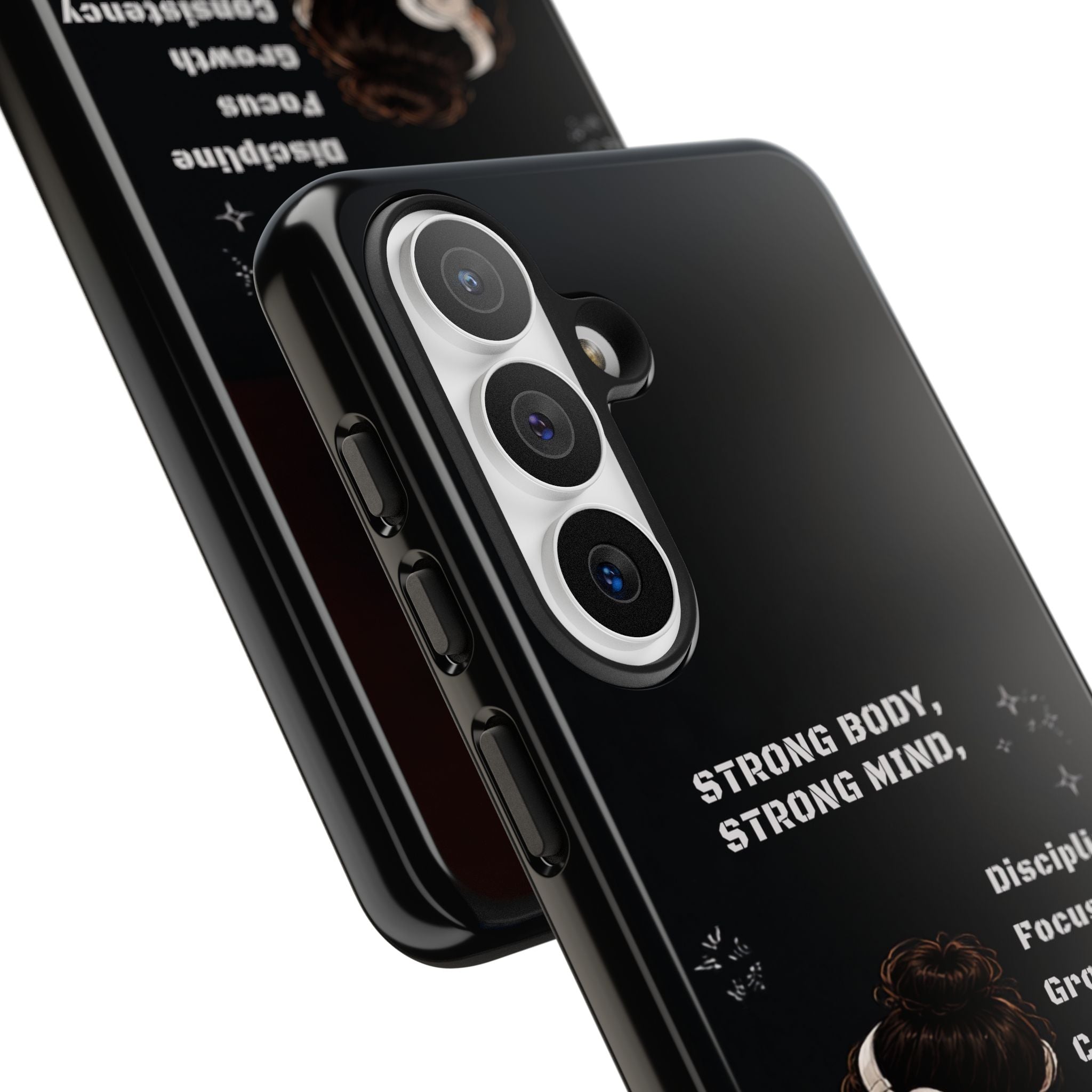Strong Body, Strong Mind Phone Case — Motivational Fitness Protective Case