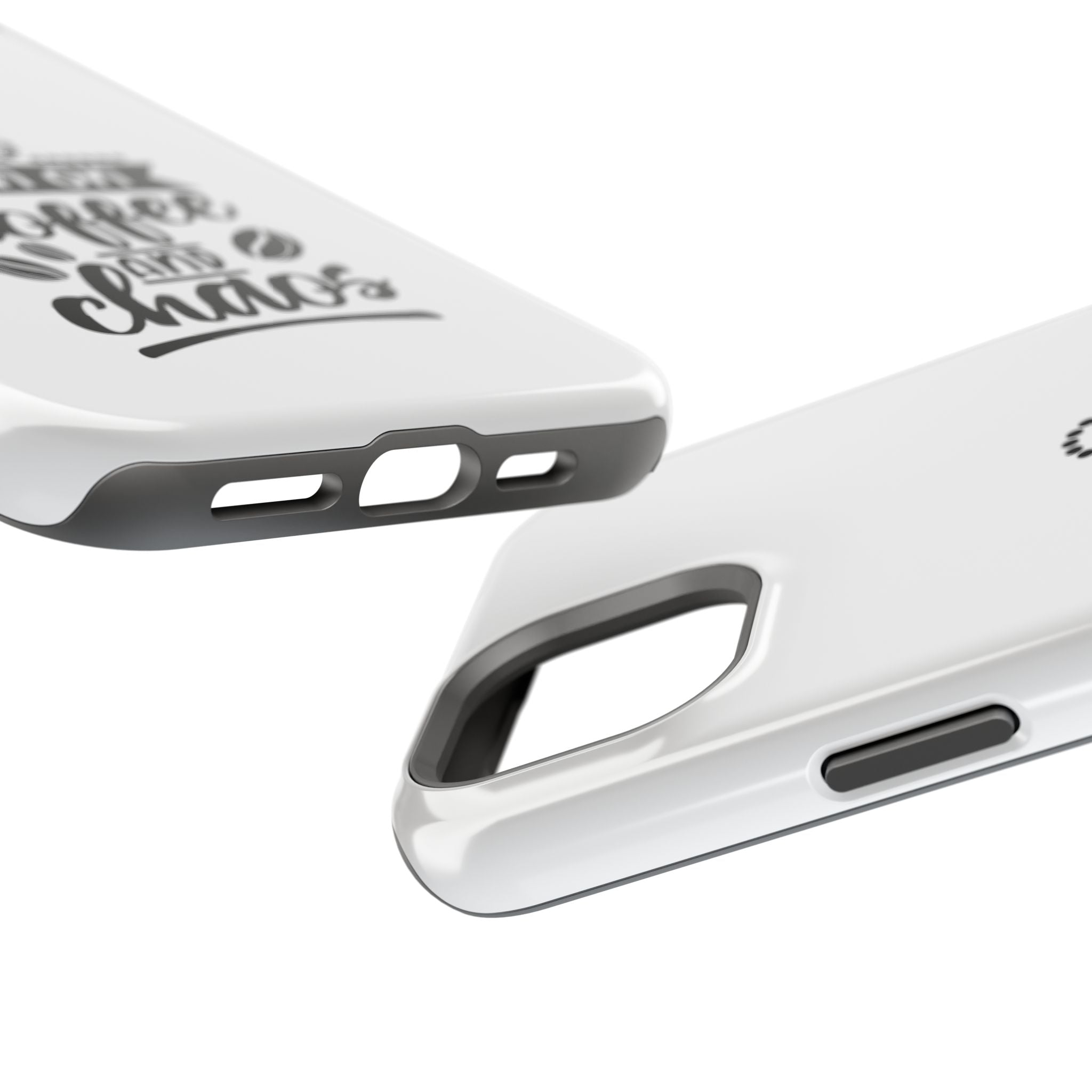 Phone Case — "Run on Coffee and Chaos" Impact-Resistant Protective Cover