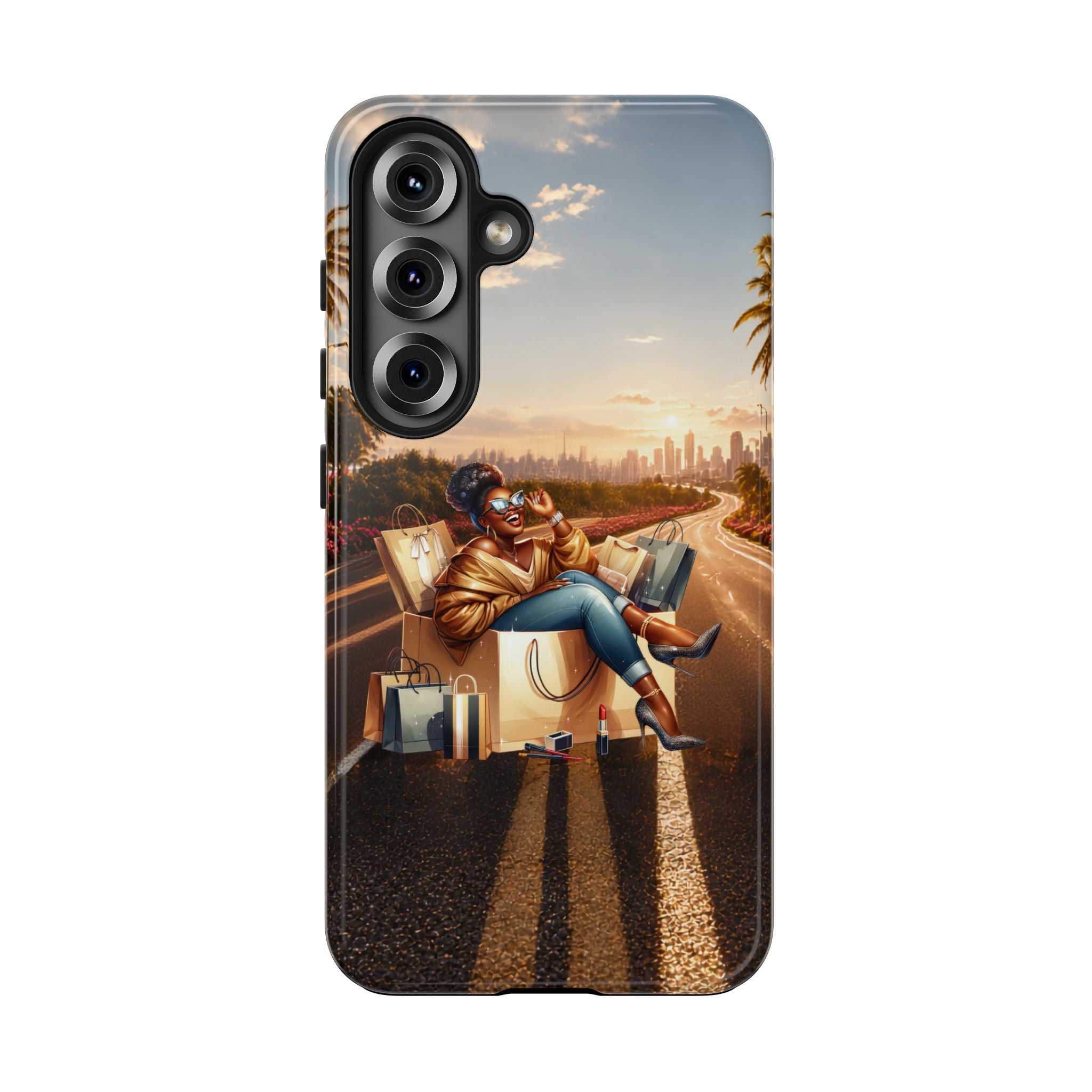 Sunset Roadtrip Tough Phone Case — Relaxed Traveler Design