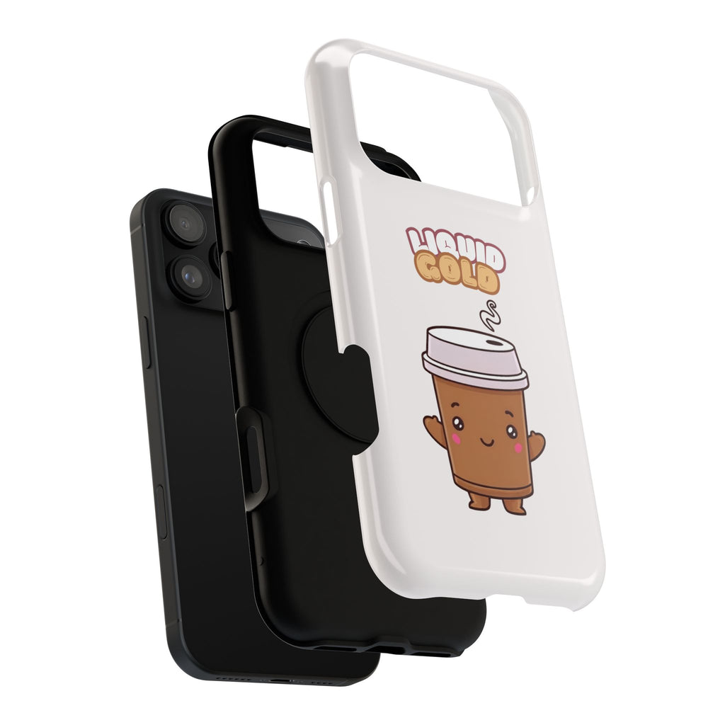 Coffee Cup Phone Case – “Liquid Gold” Cute Kawaii Espresso Impact-Resistant Case