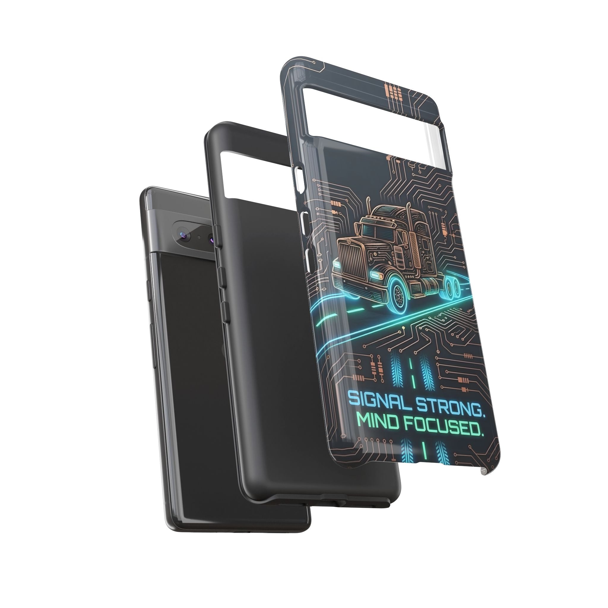 Truck Driver Gamer Phone Case — “Real Life. No Pause Button.”