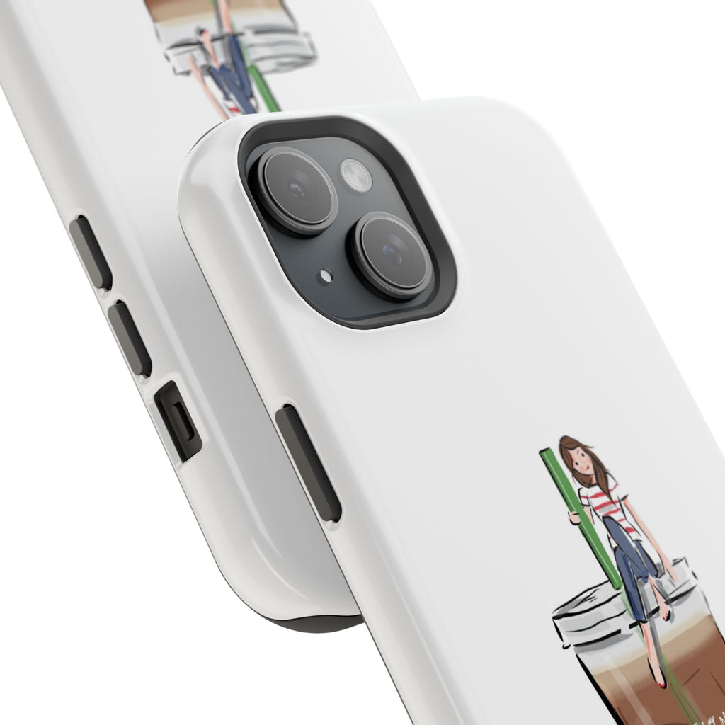 Iced Coffee & Me Phone Case — Cute Illustration 'Emotional Support Iced Coffee' Impact-Resistant Case