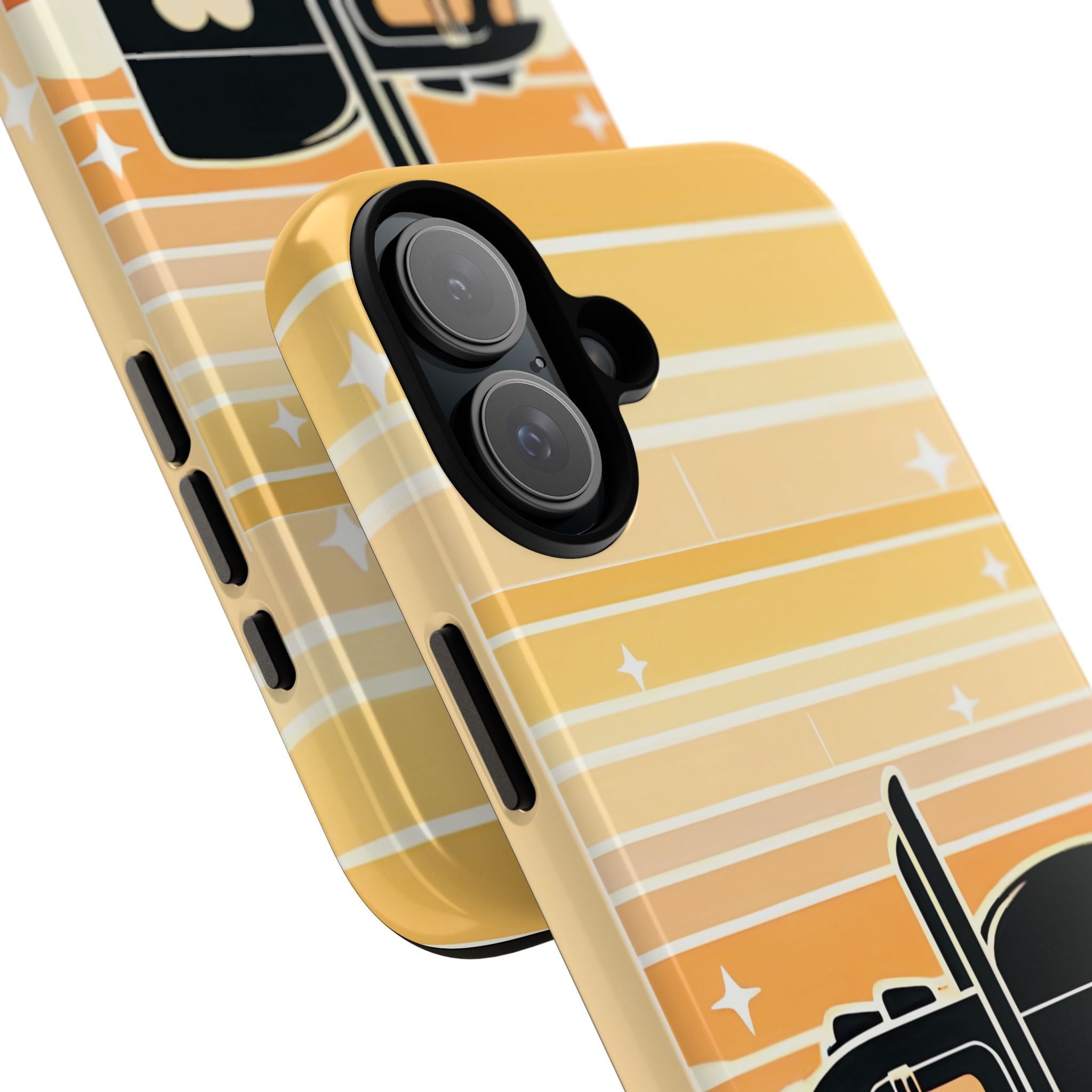 Trucker Heart Phone Case — Retro Semi Truck Protective Phone Cover