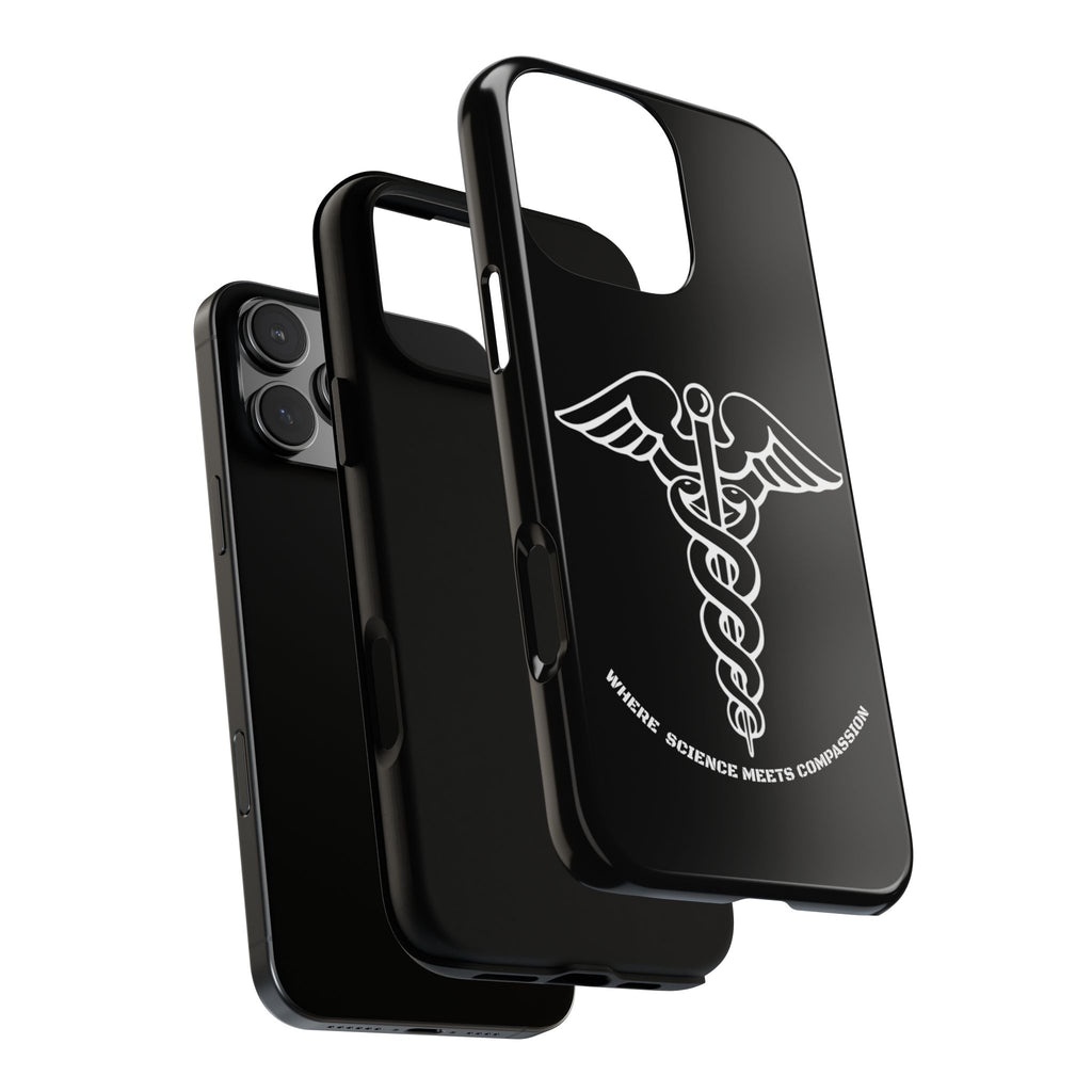 Medical Caduceus Phone Case — "Where Science Meets Compassion" Protective iPhone Cover