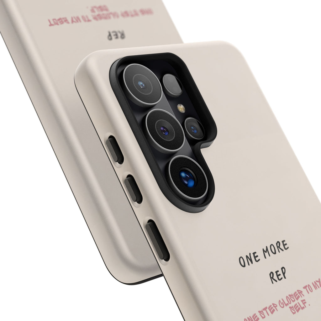Gym Phone Case — "One More Rep" Workout Duffle & Sneakers Protective Case