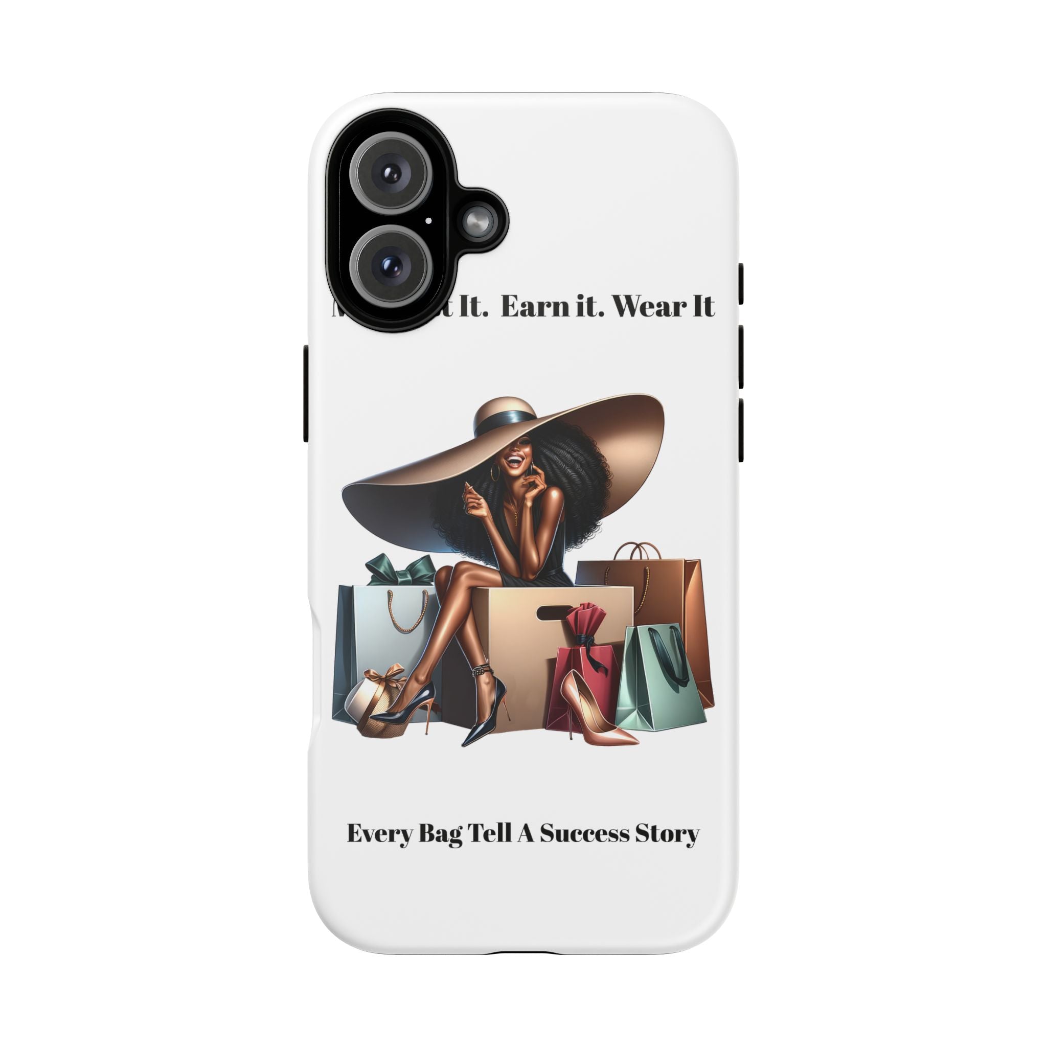 Phone Case - "Manifest It. Earn It. Wear It." Chic Shopper Design
