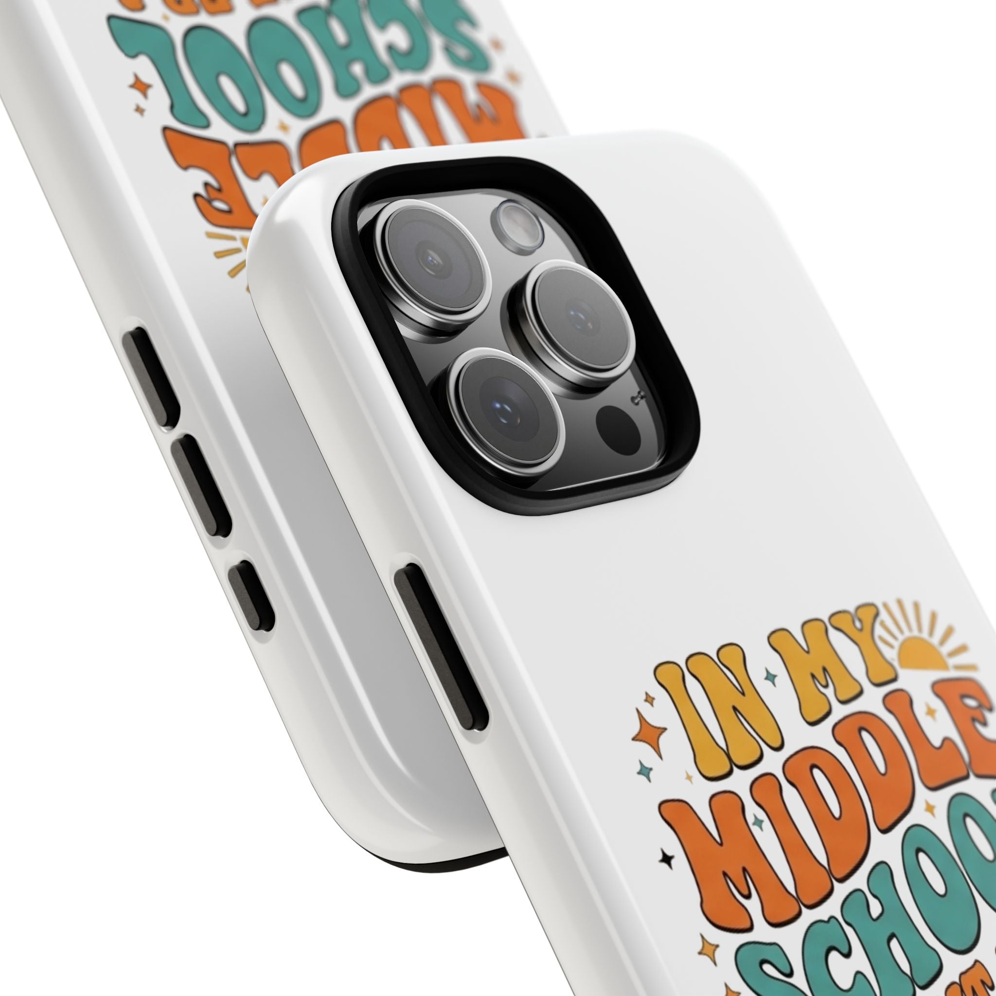 Middle School Parent Phone Case — "In My Middle School Parent Era" Retro Design