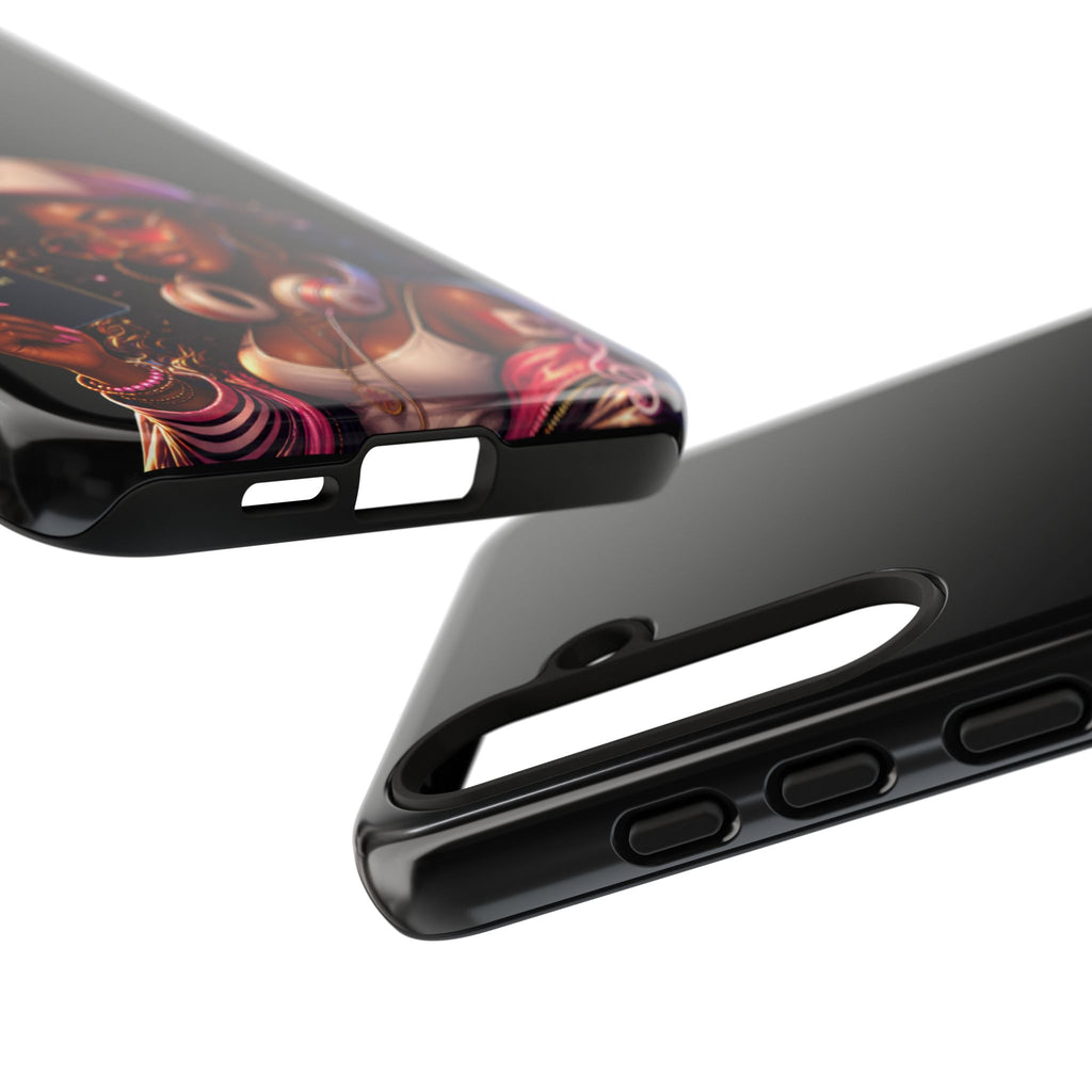 Canadian Vibes Phone Case — Afrobeat Girl with Headphones & Passport Design