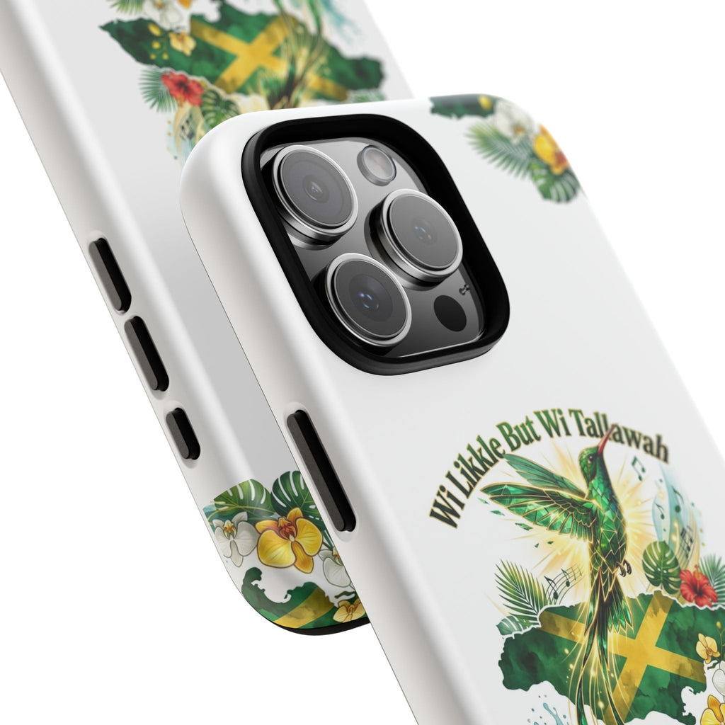 Jamaica Hummingbird Phone Case — “Wi Likkle But Wi Tallawah” Tropical Protective Cover