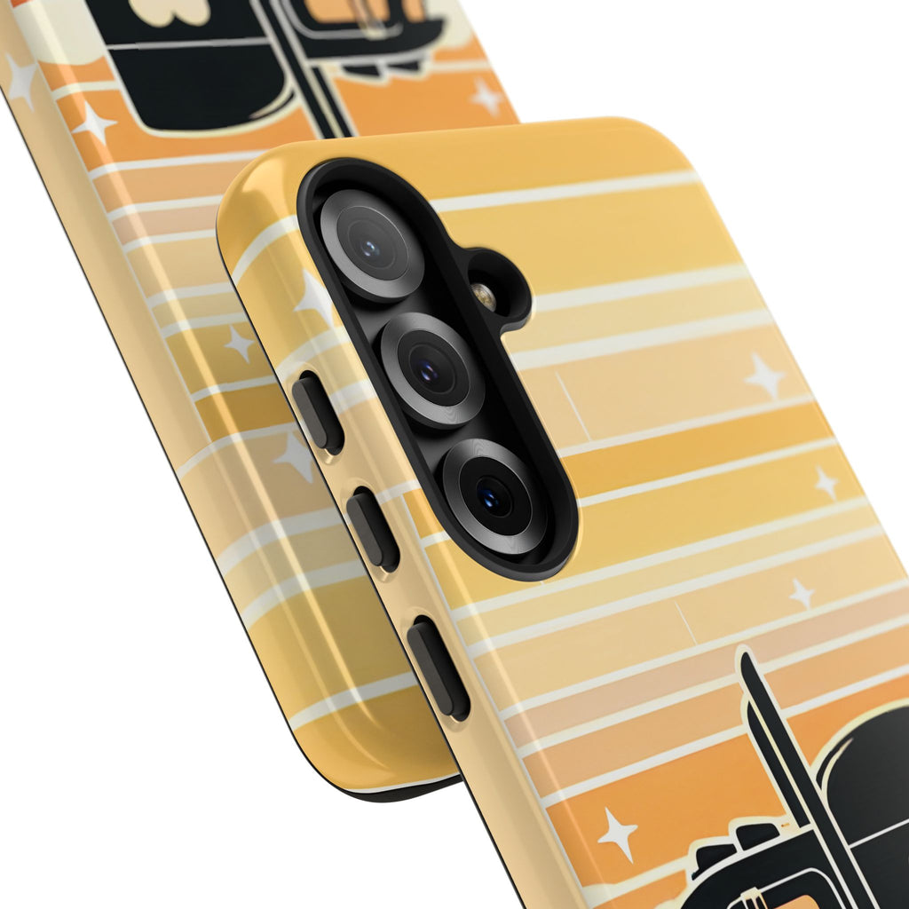 Trucker Heart Phone Case — Retro Semi Truck Protective Phone Cover