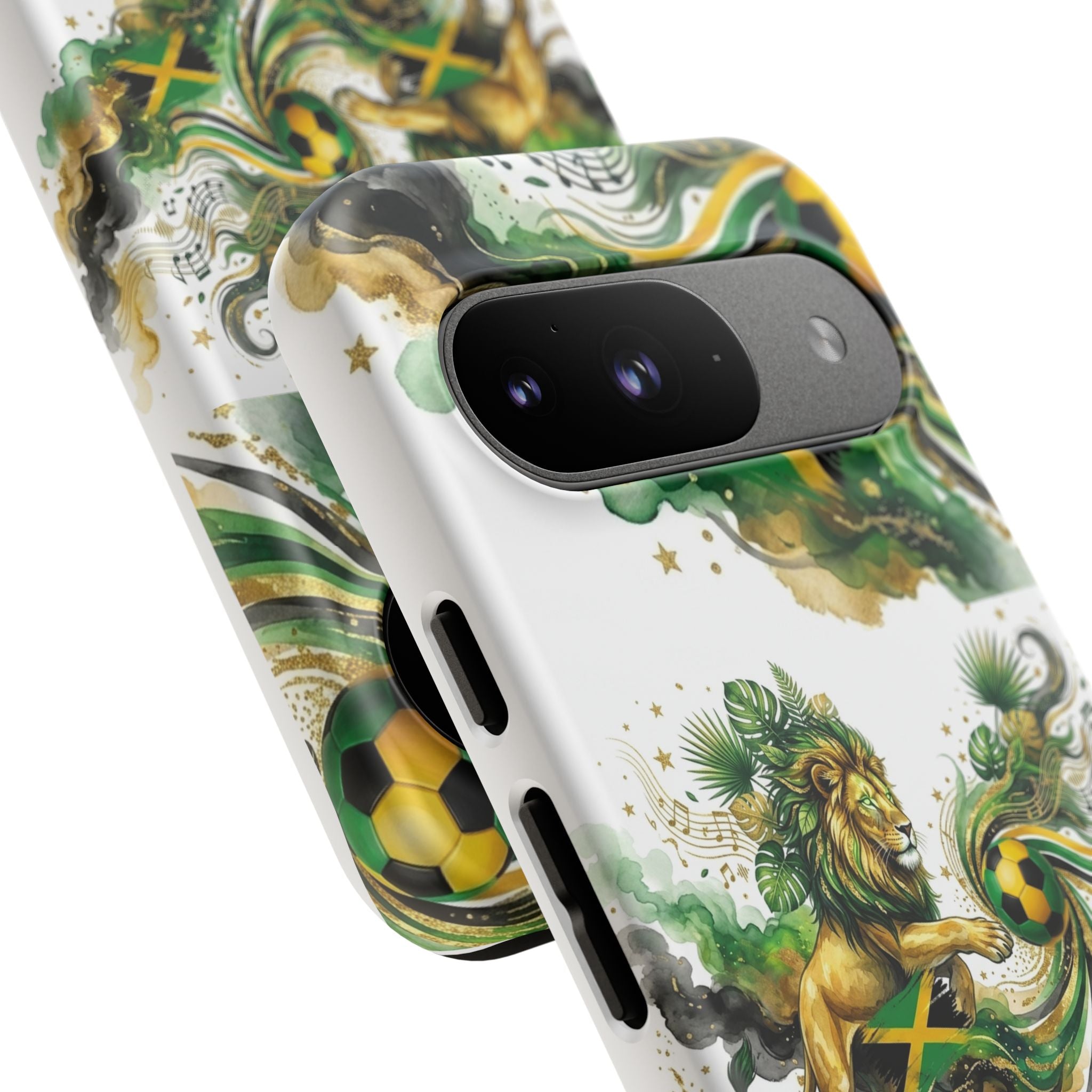 Jamaica Lion Phone Case — Jamaican Flag Rasta Protective Tough Case
