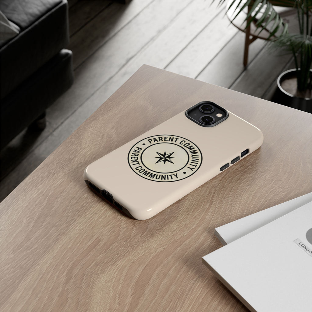 Parent Community Tough Phone Case — Durable Compass Logo Protective Cover
