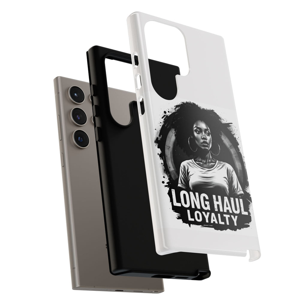 Phone Case — "Long Haul Loyalty" Black & White Portrait Protective Case