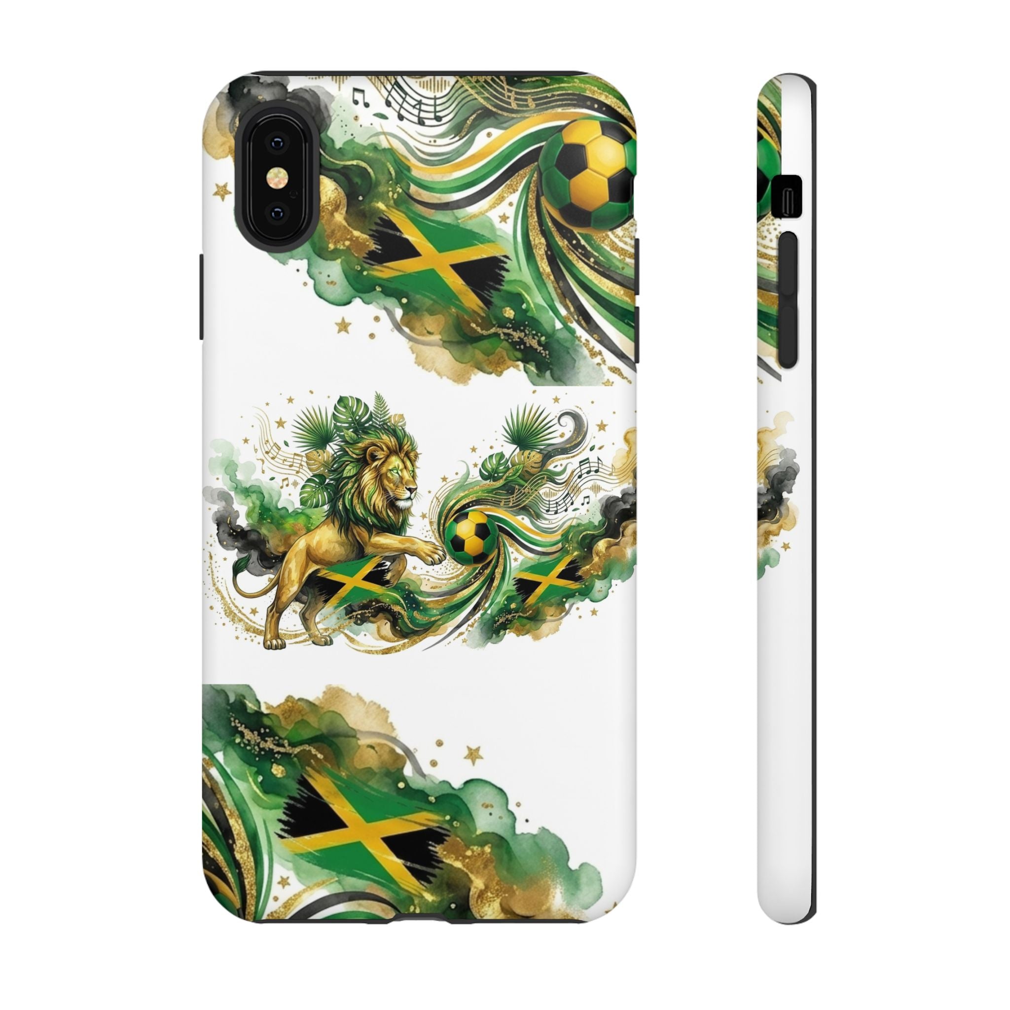 Jamaica Lion Phone Case — Jamaican Flag Rasta Protective Tough Case