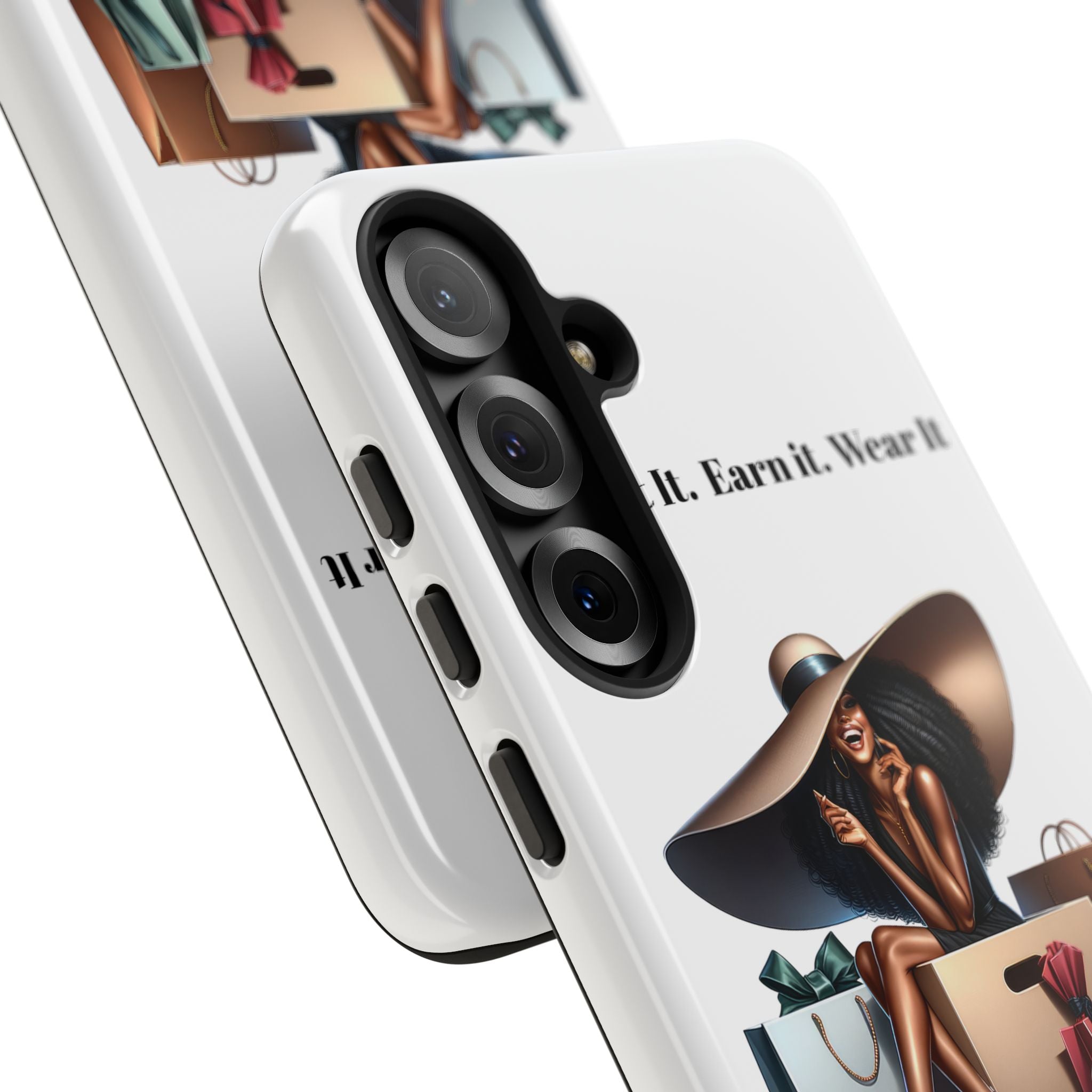 Phone Case - "Manifest It. Earn It. Wear It." Chic Shopper Design