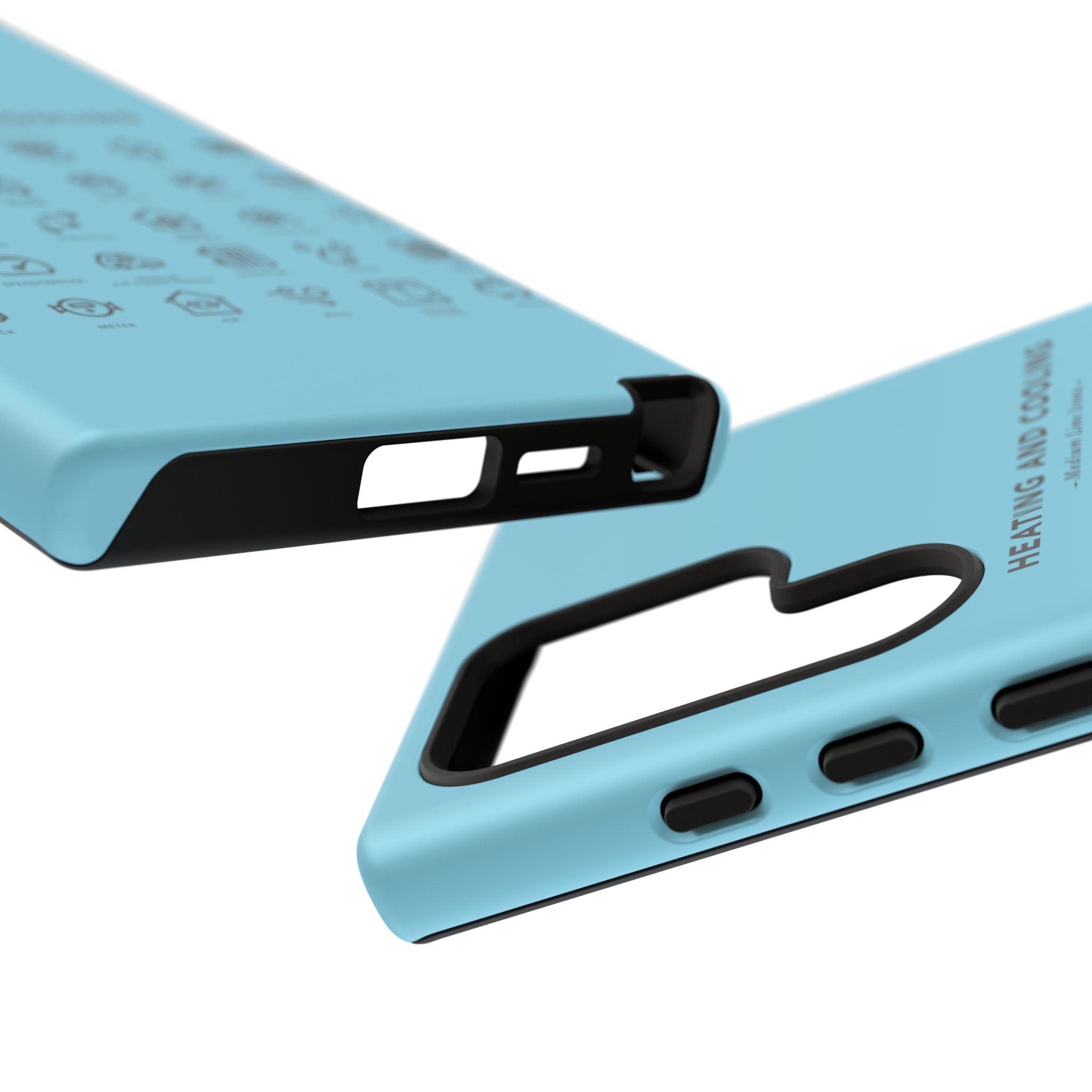 Heating and Cooling Icons Phone Case – HVAC Technician Protective Phone Cover