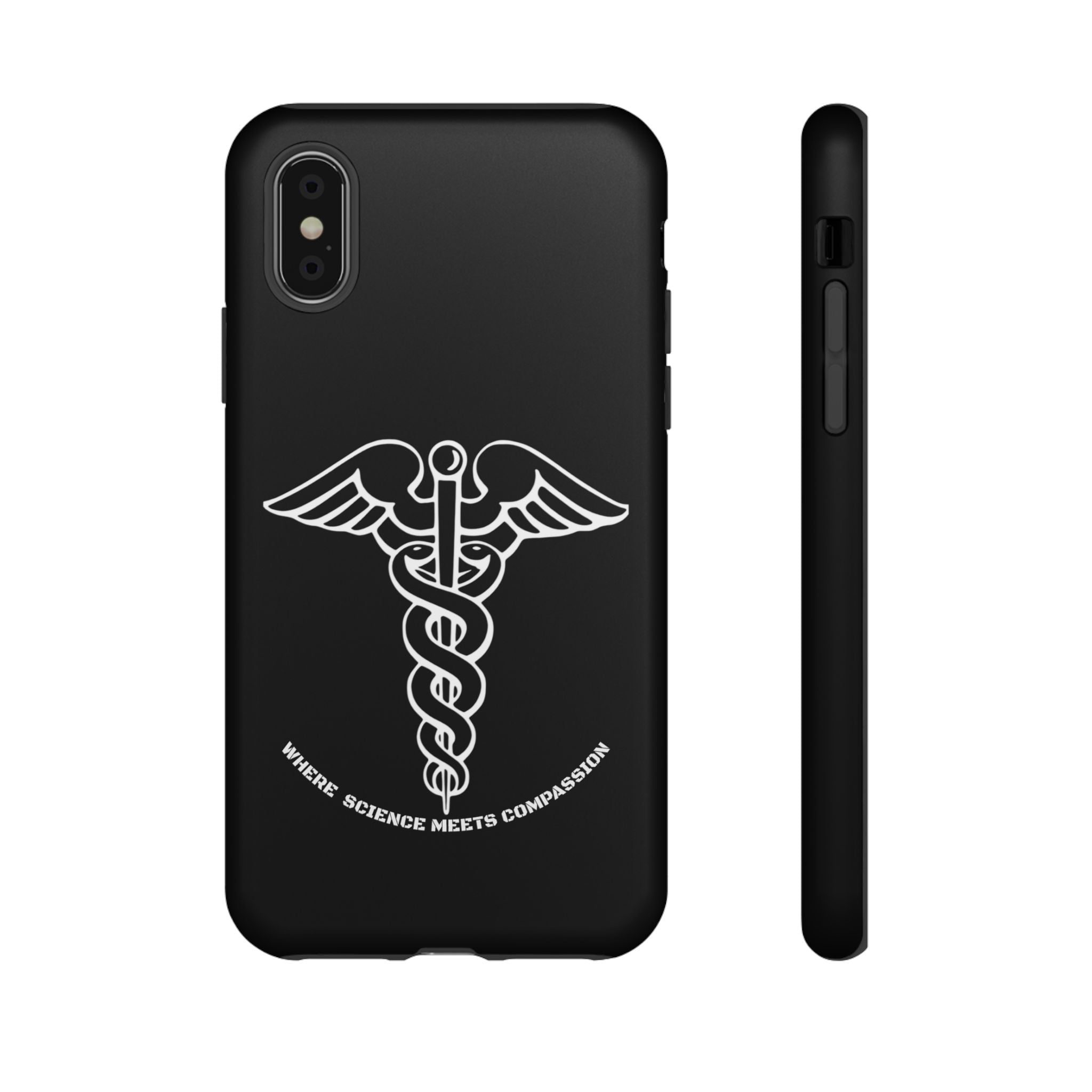 Medical Caduceus Phone Case — "Where Science Meets Compassion" Protective iPhone Cover