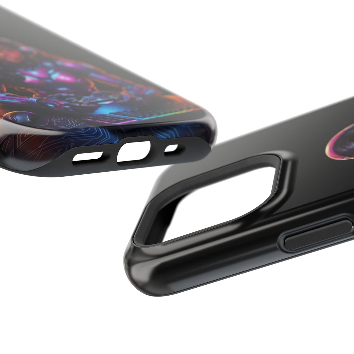 Gamer Girl Cyber Armor Phone Case — Impact‑Resistant Protective Cover