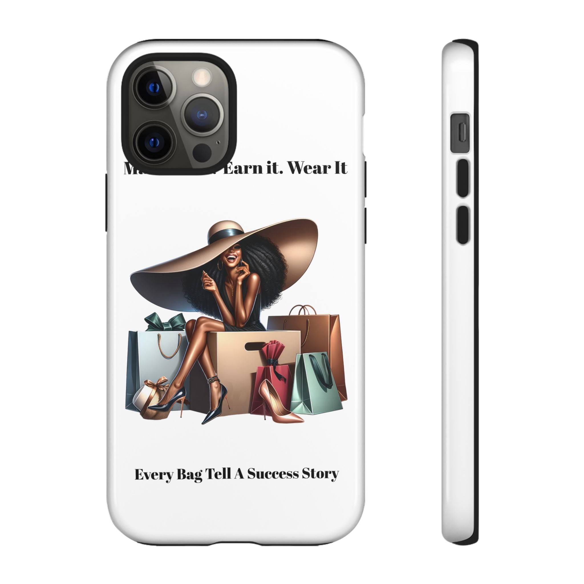 Phone Case - "Manifest It. Earn It. Wear It." Chic Shopper Design